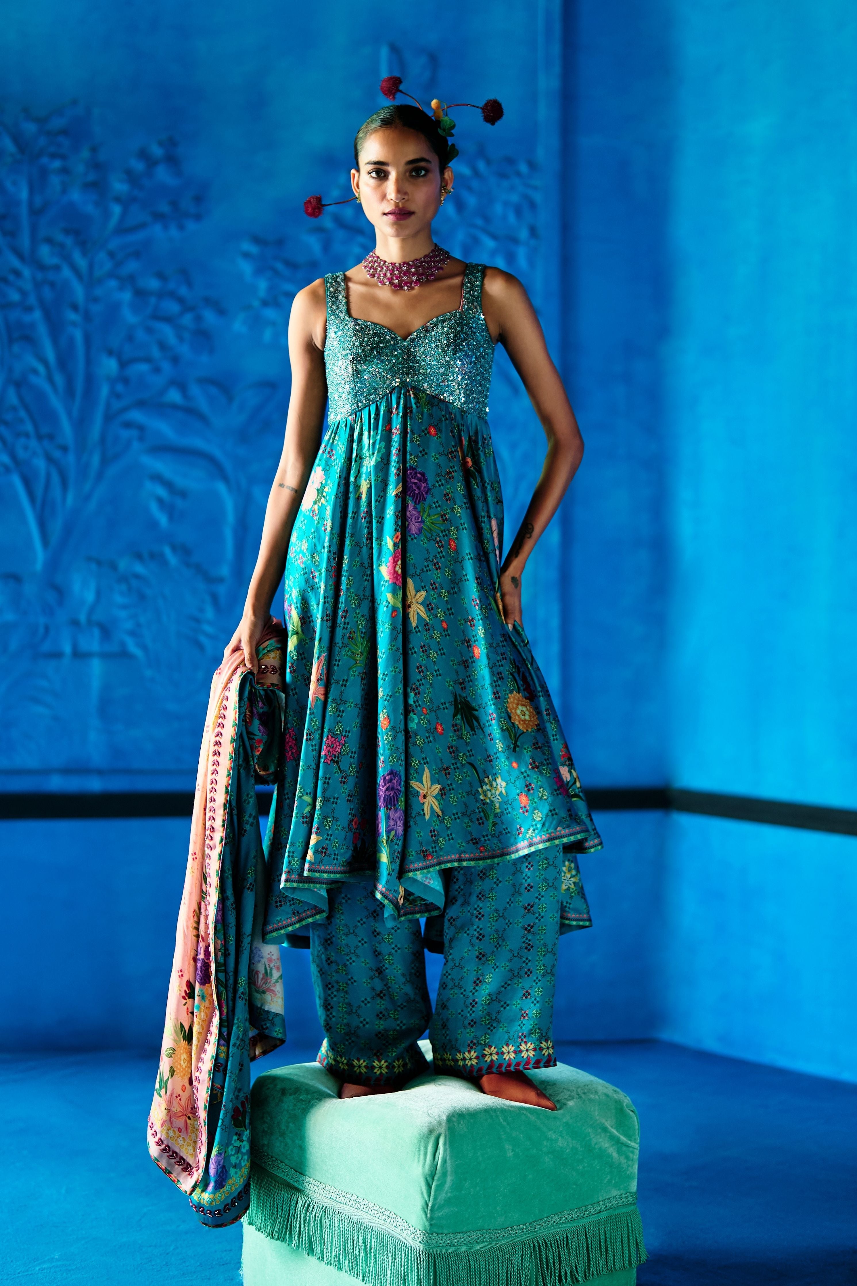 Minted Meadow Kurta Set