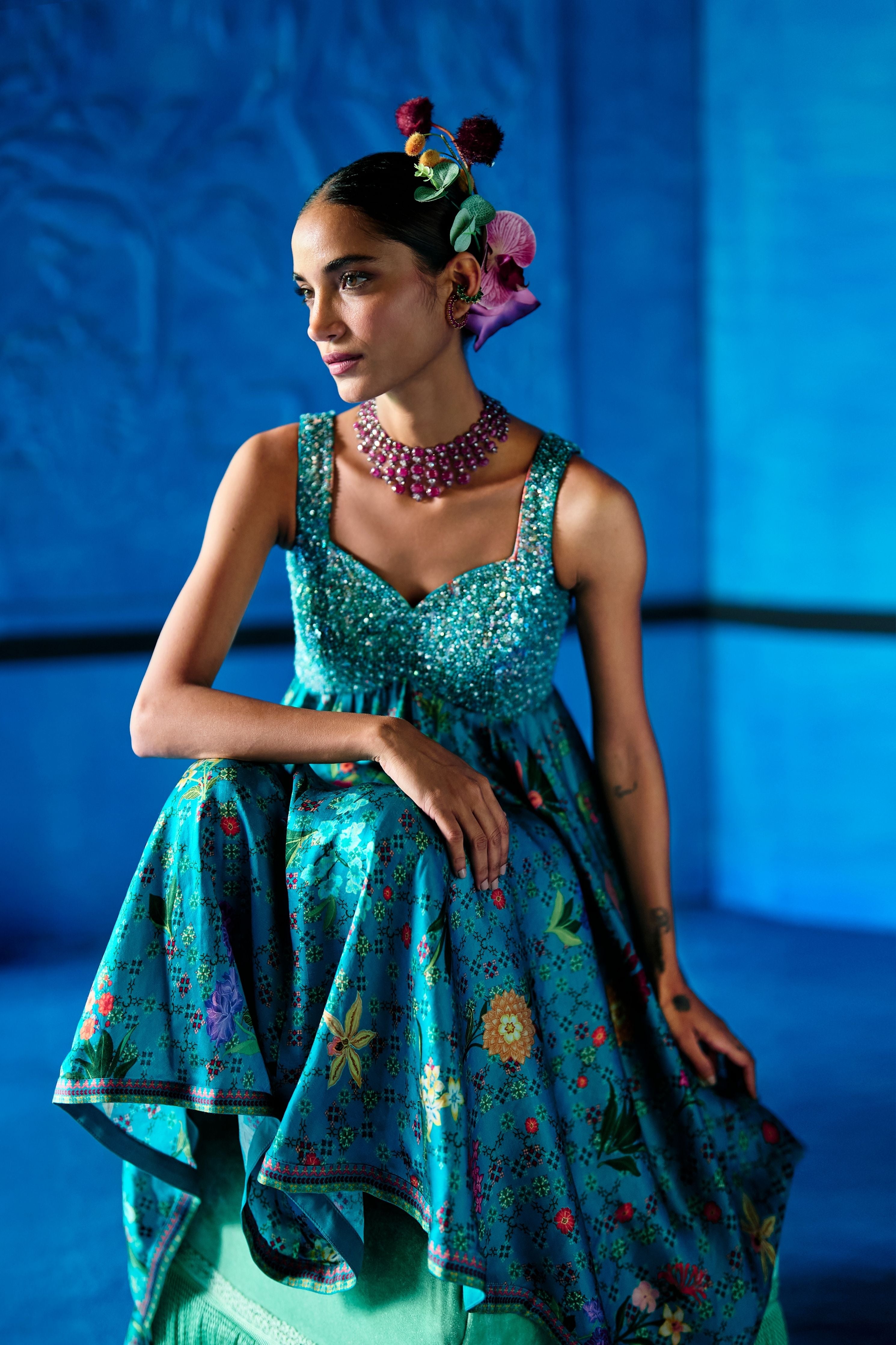 Minted Meadow Kurta Set