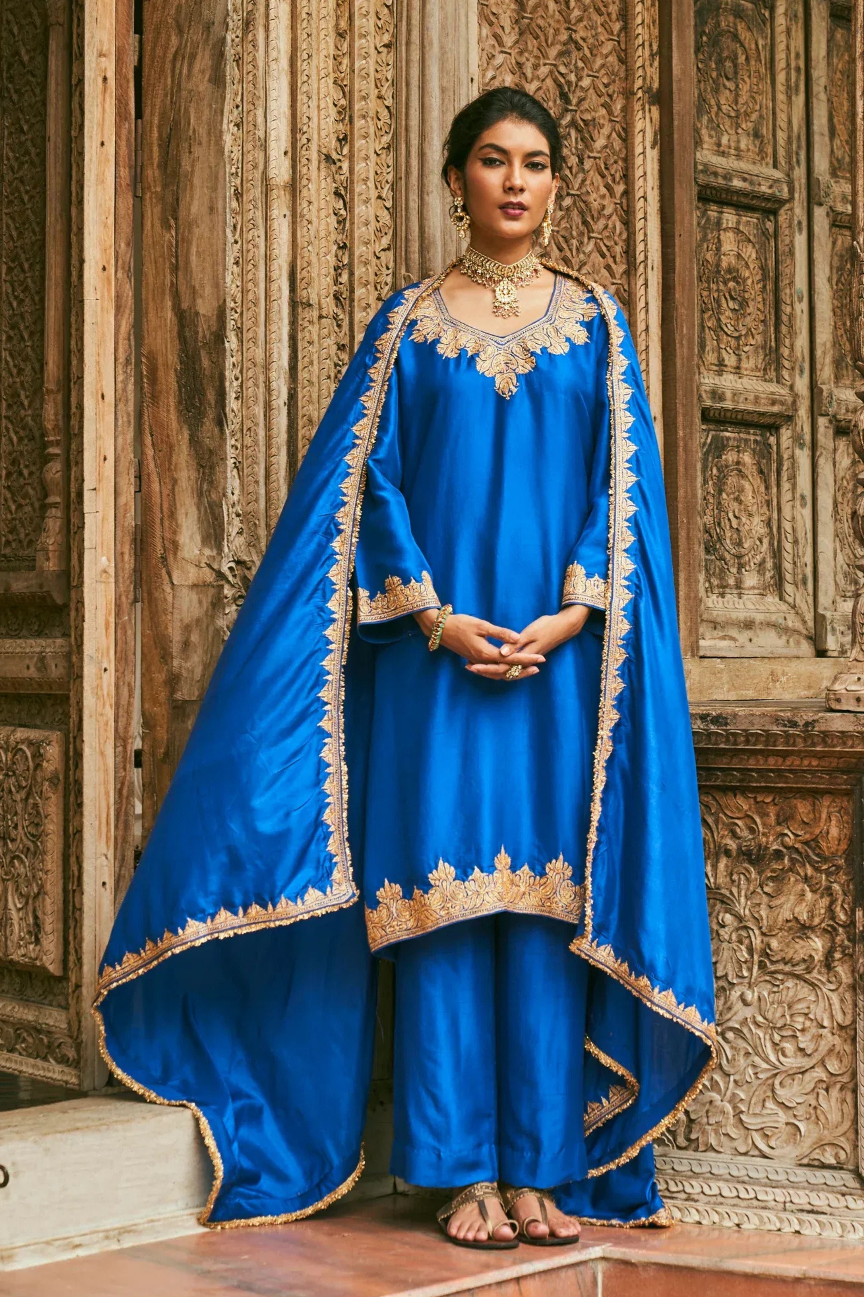 Mansa Blue kurta set