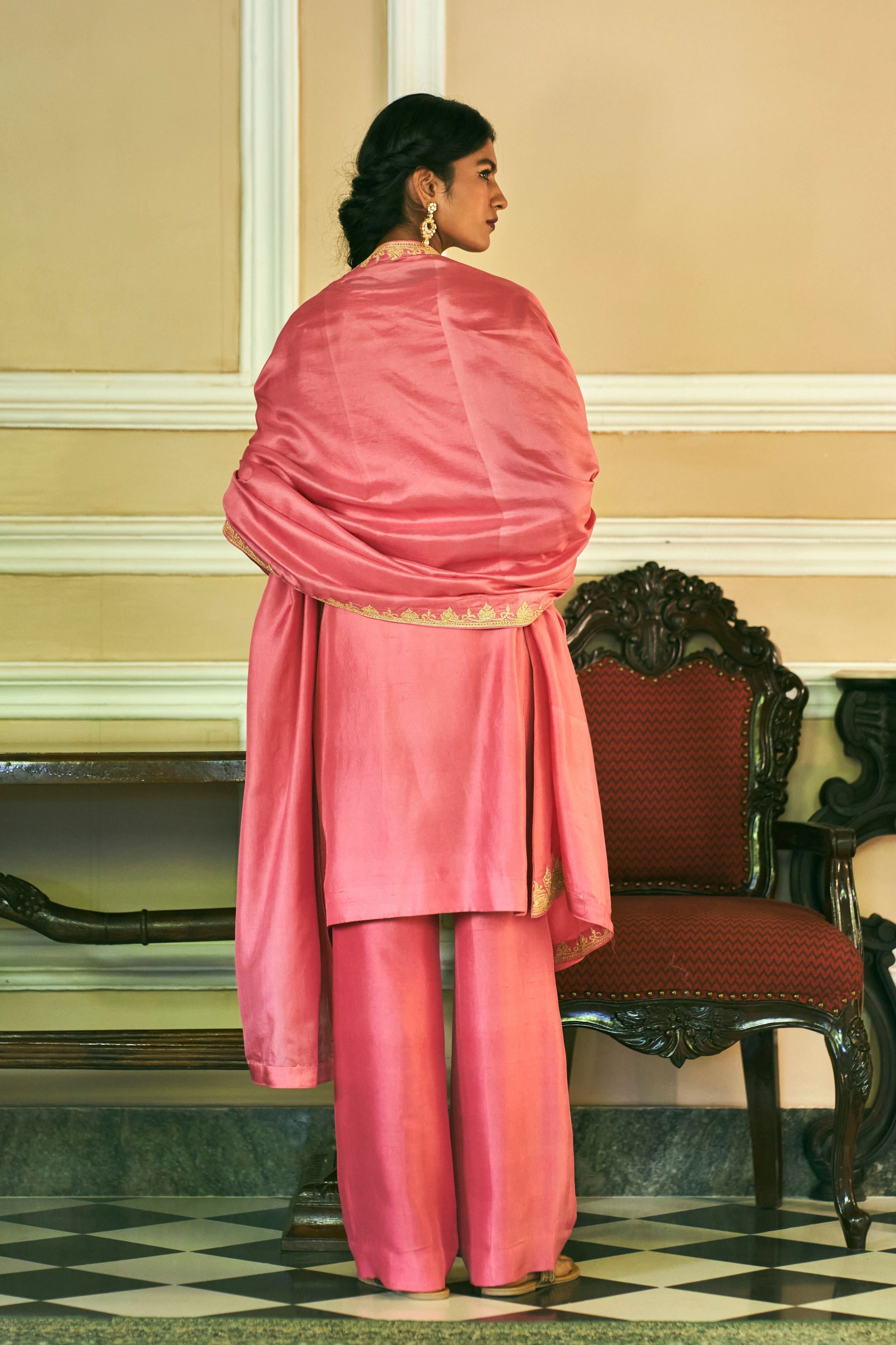 ‘Nitara’ Candy pink Kurta set