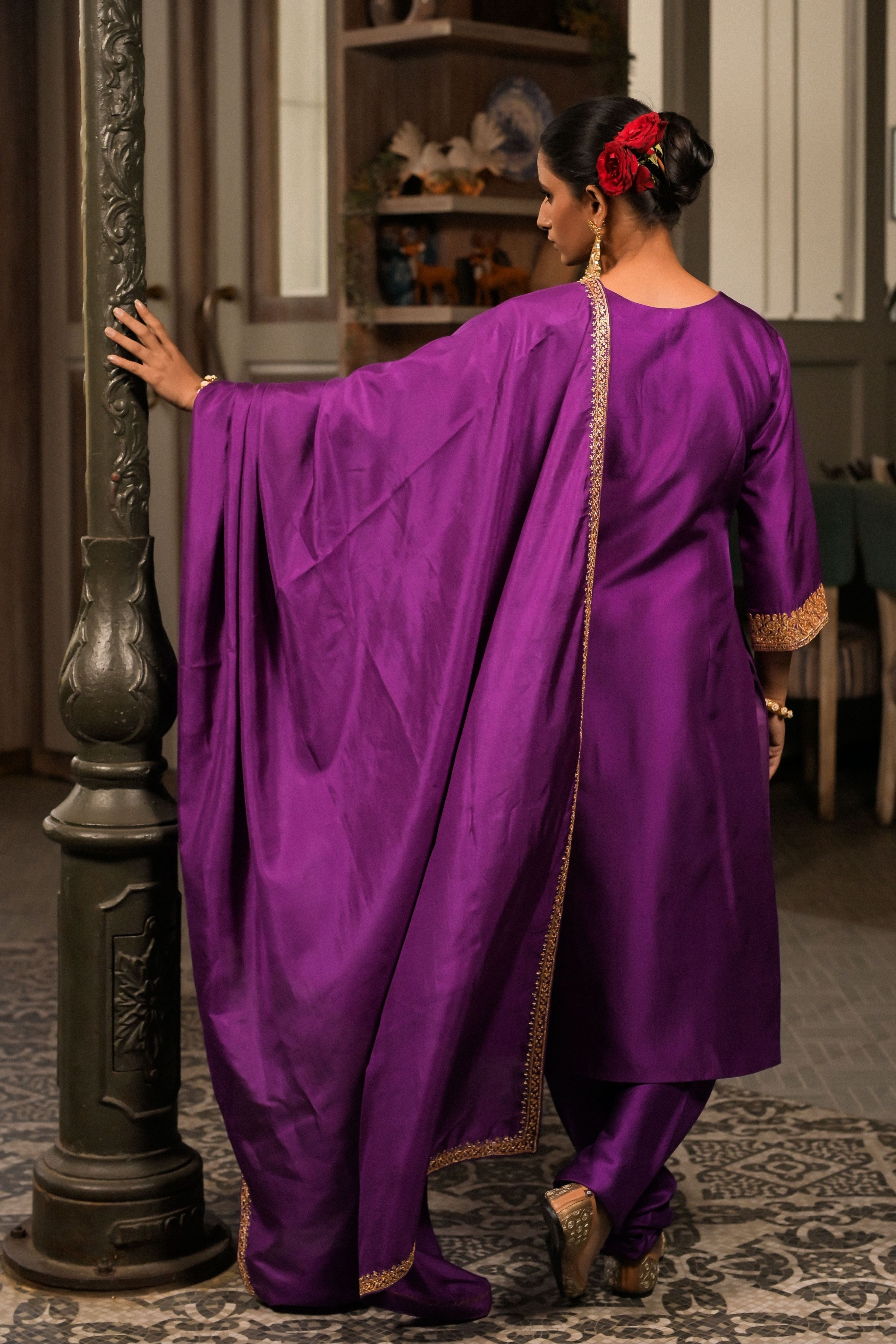 ‘Namika’ Violet Kurta set