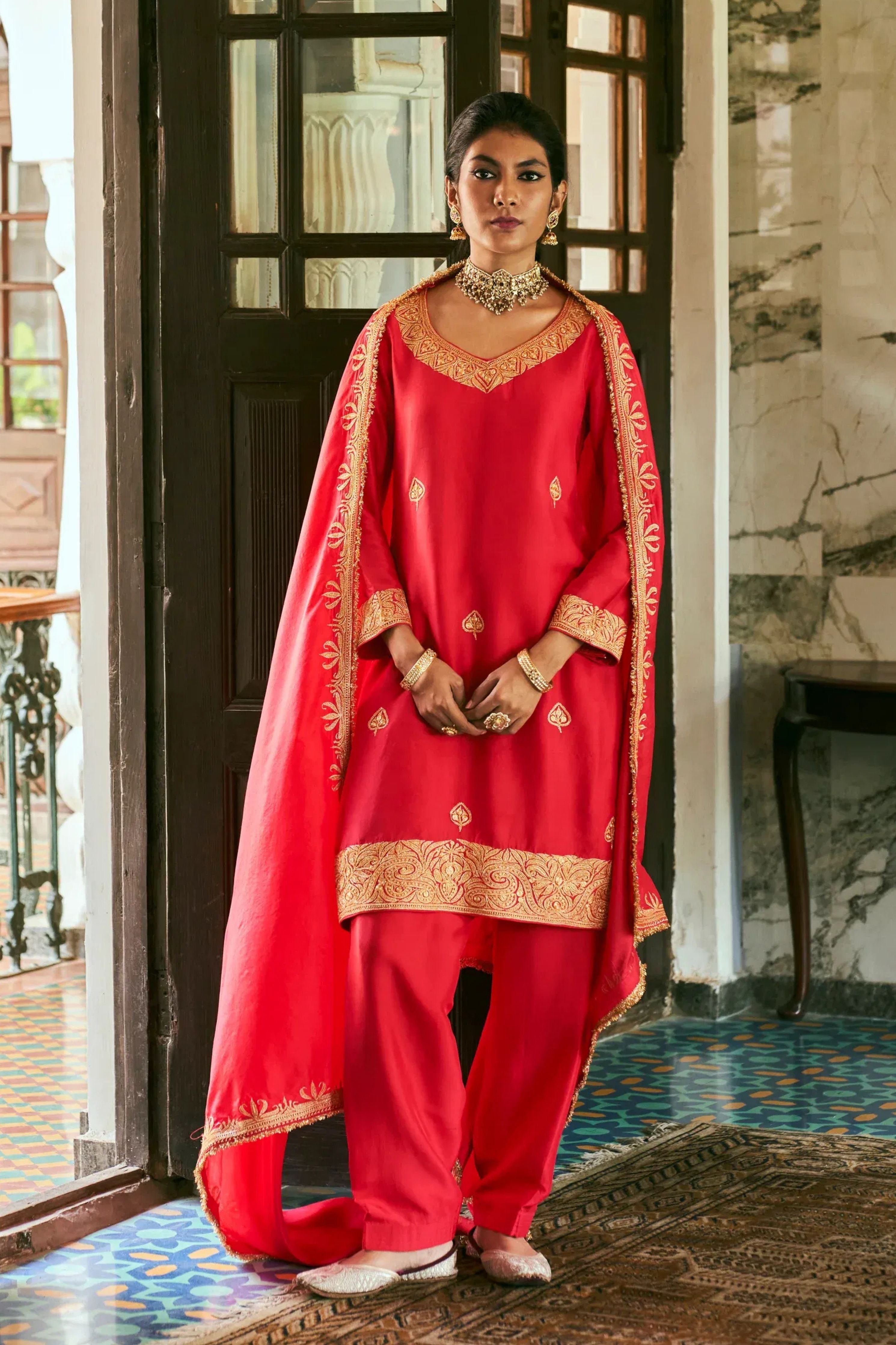 Rewa Red Kurta set