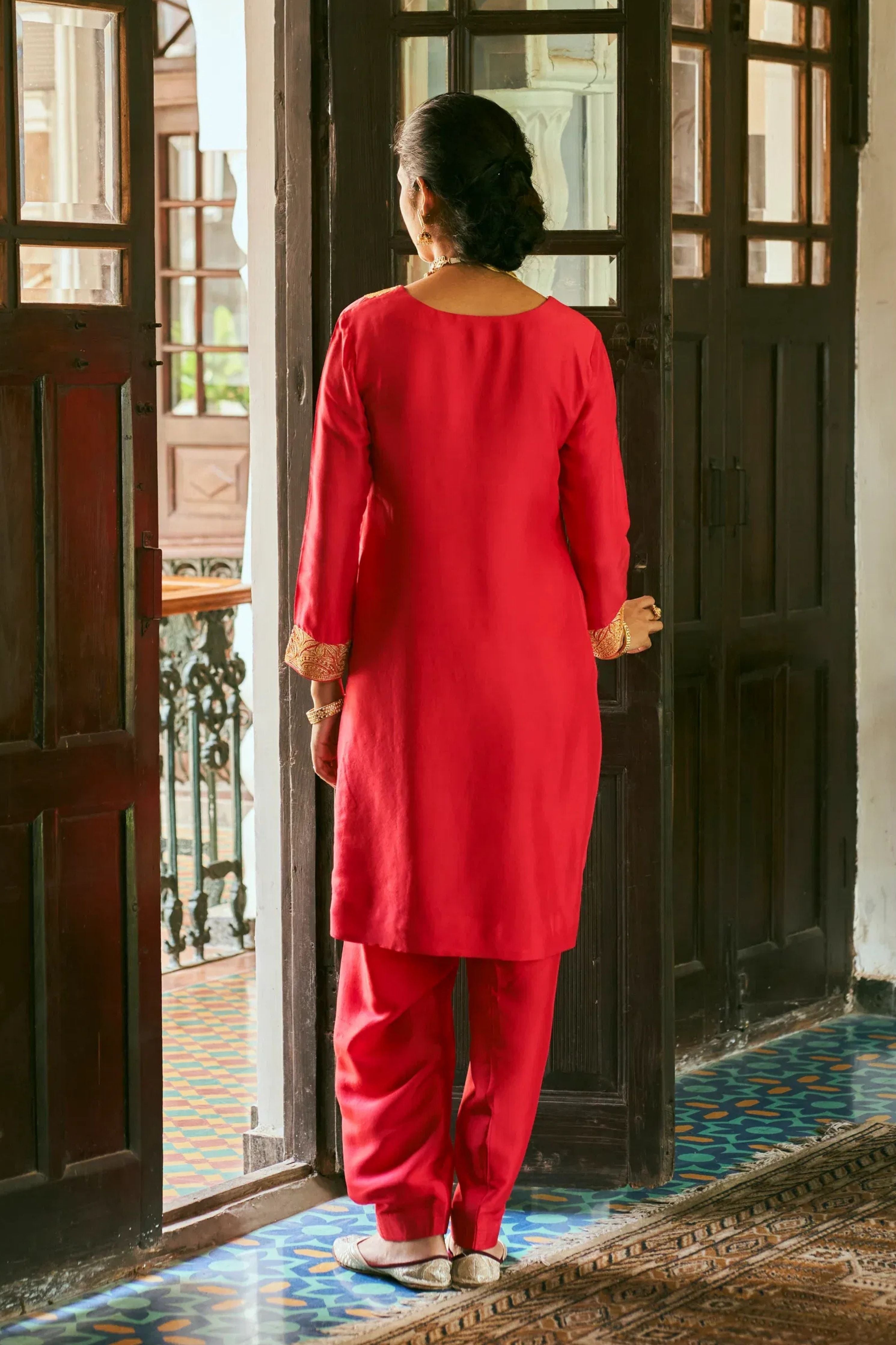 Rewa Red Kurta set