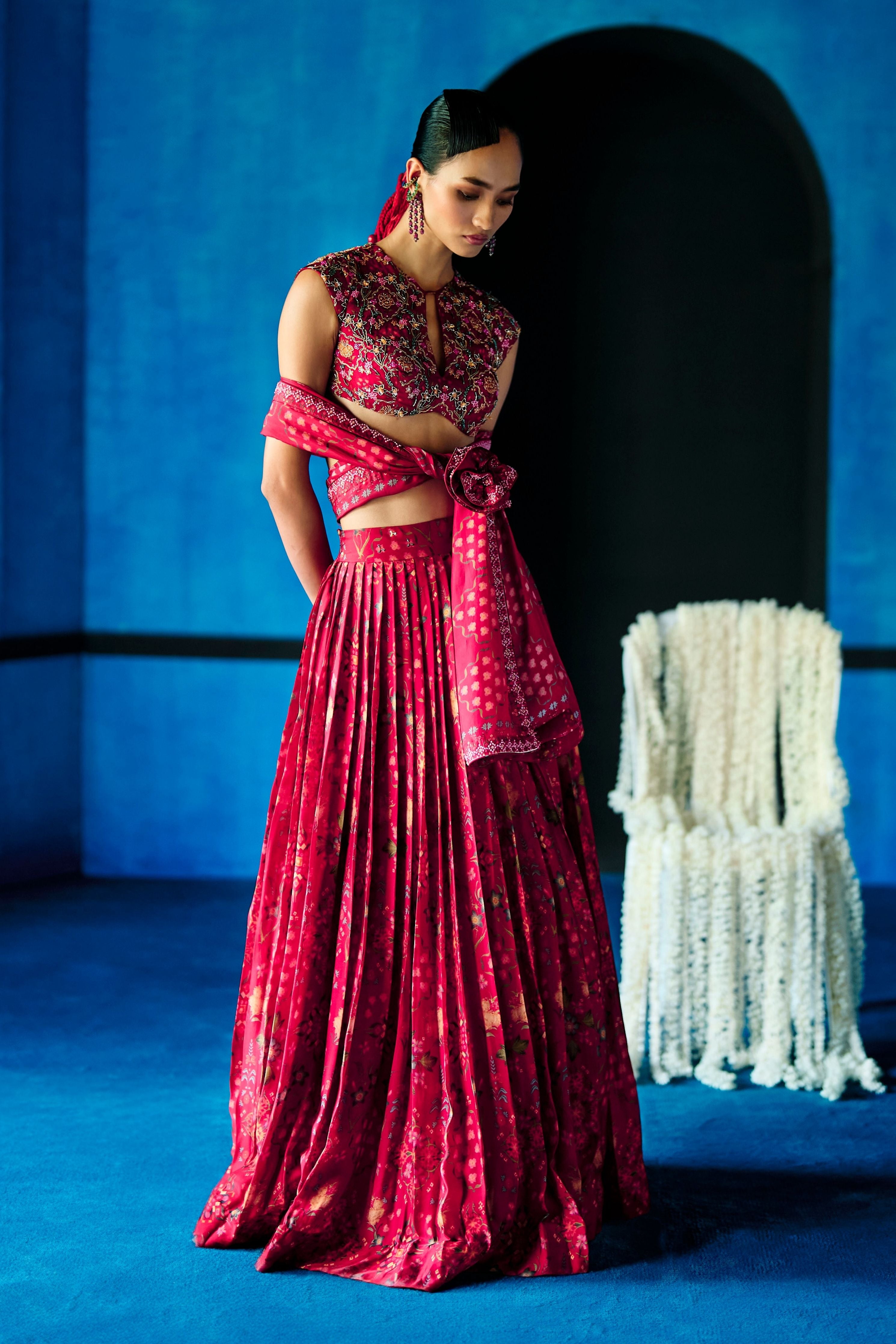 Rouge Symphony Lehenga Set