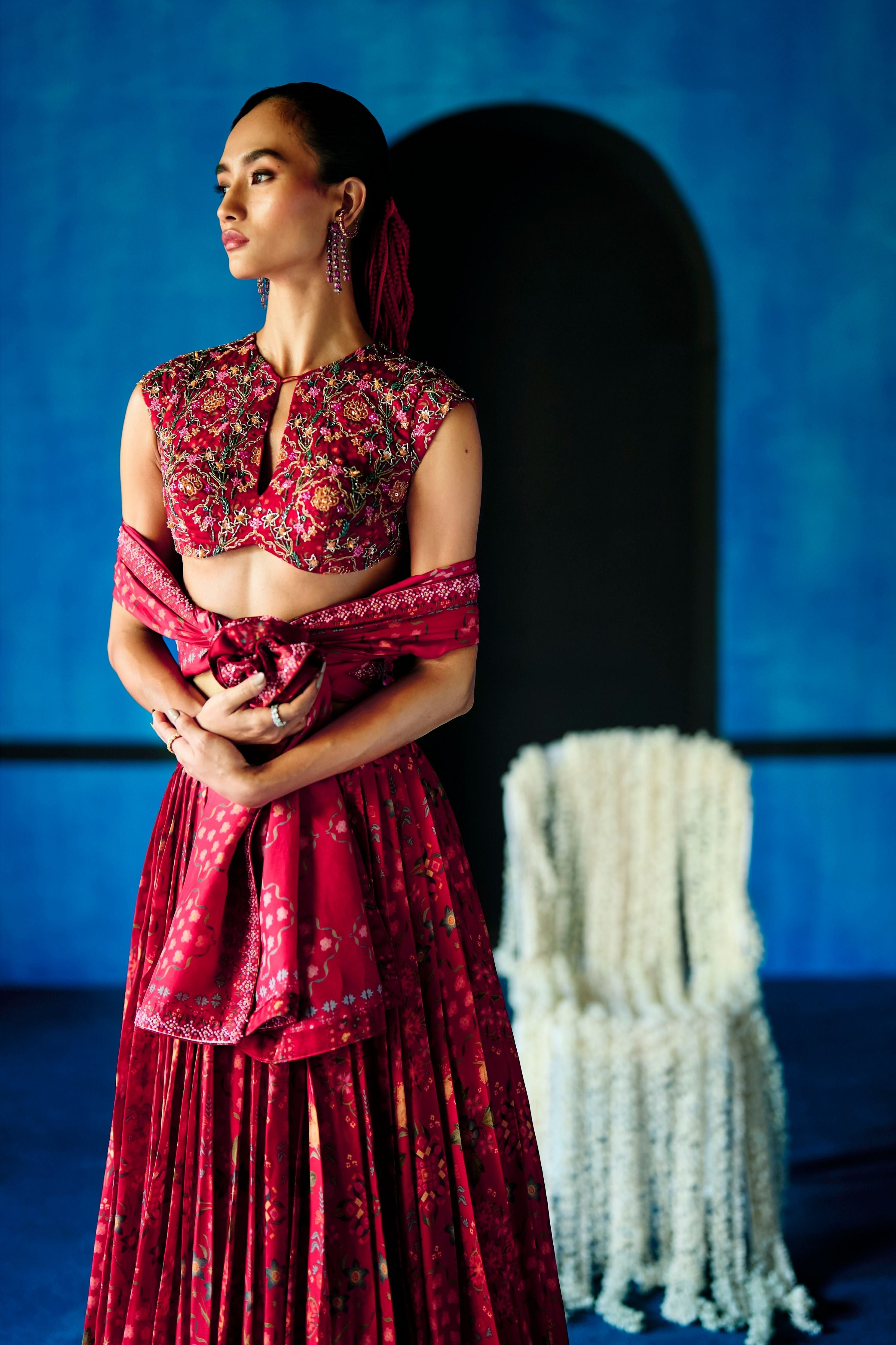 Rouge Symphony Lehenga Set