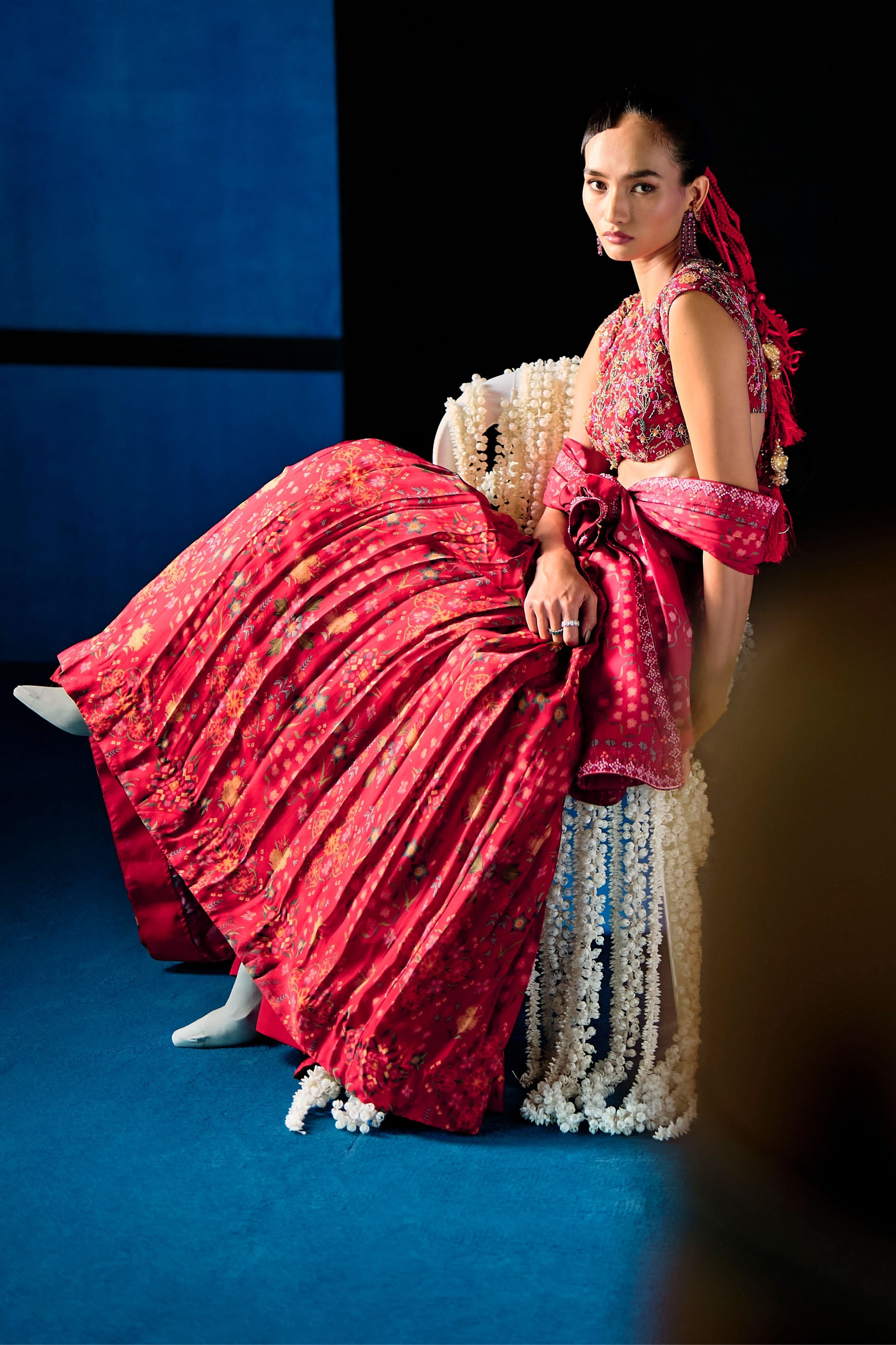 Rouge Symphony Lehenga Set