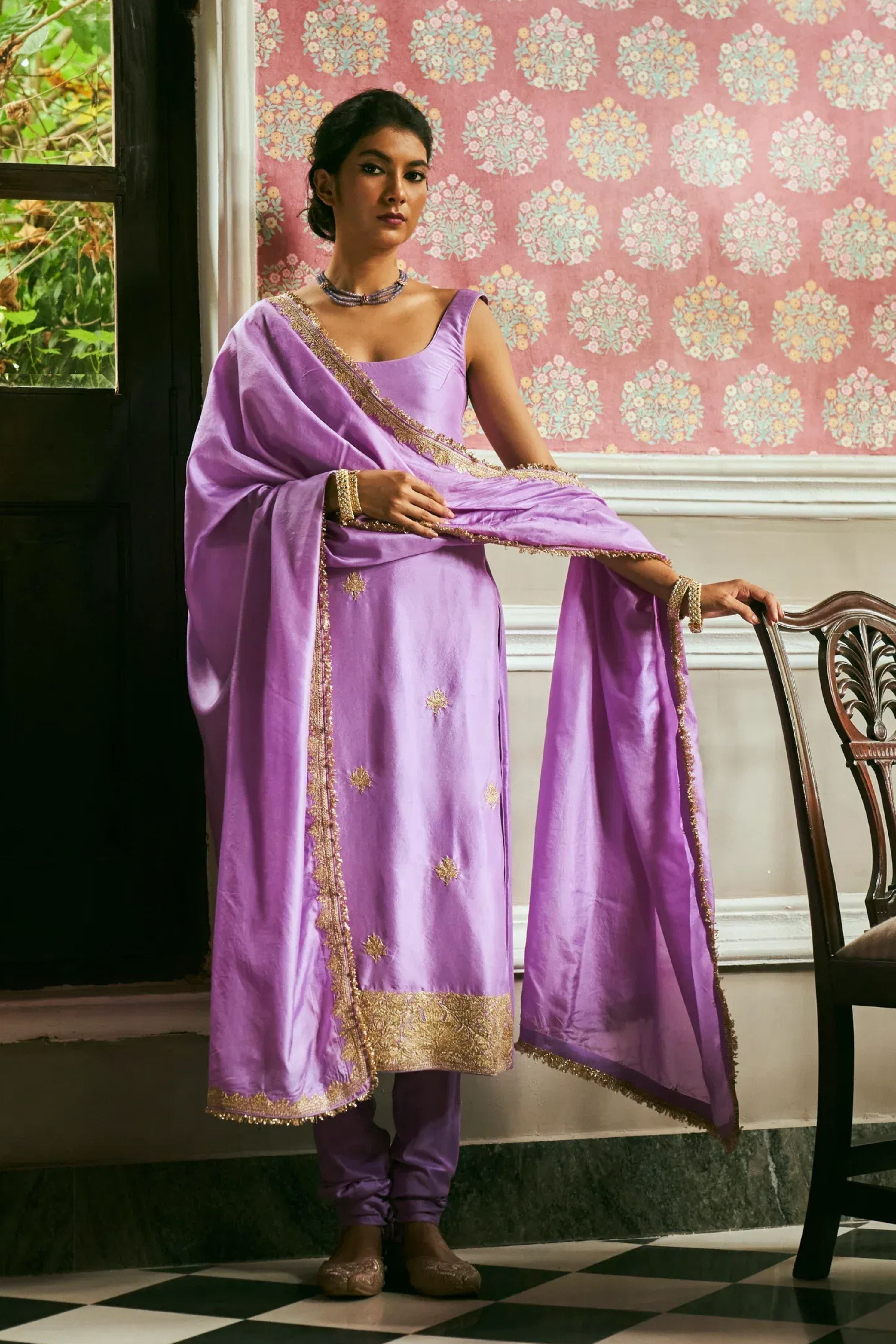 Simrat Lilac Kurta set