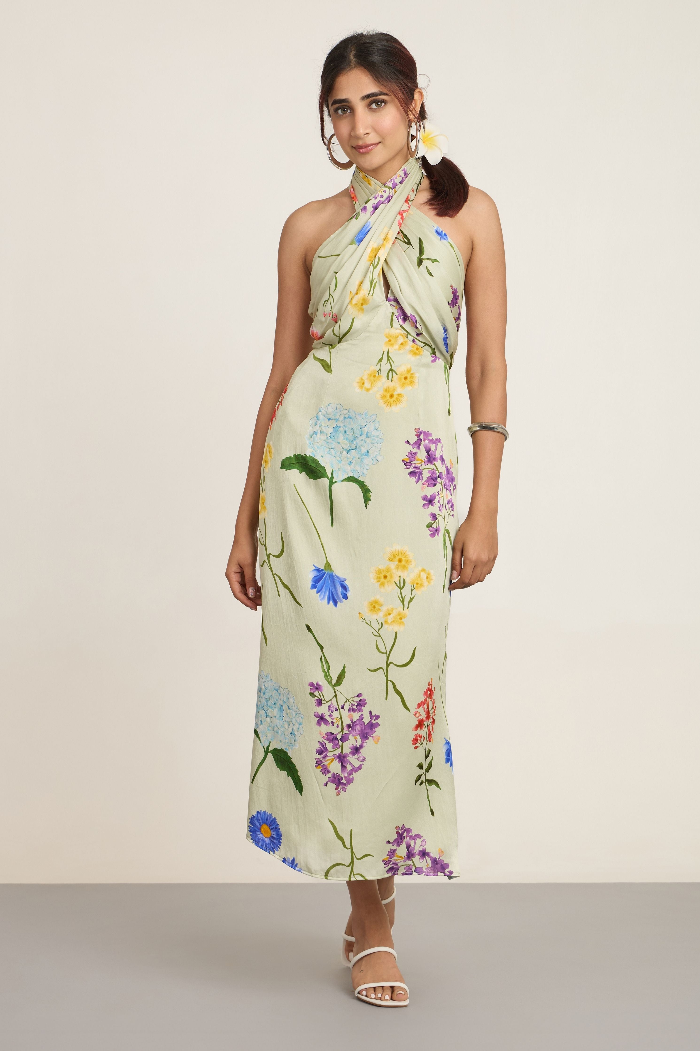 SMRITI KHANNA IN SAGE MAXI DRESS