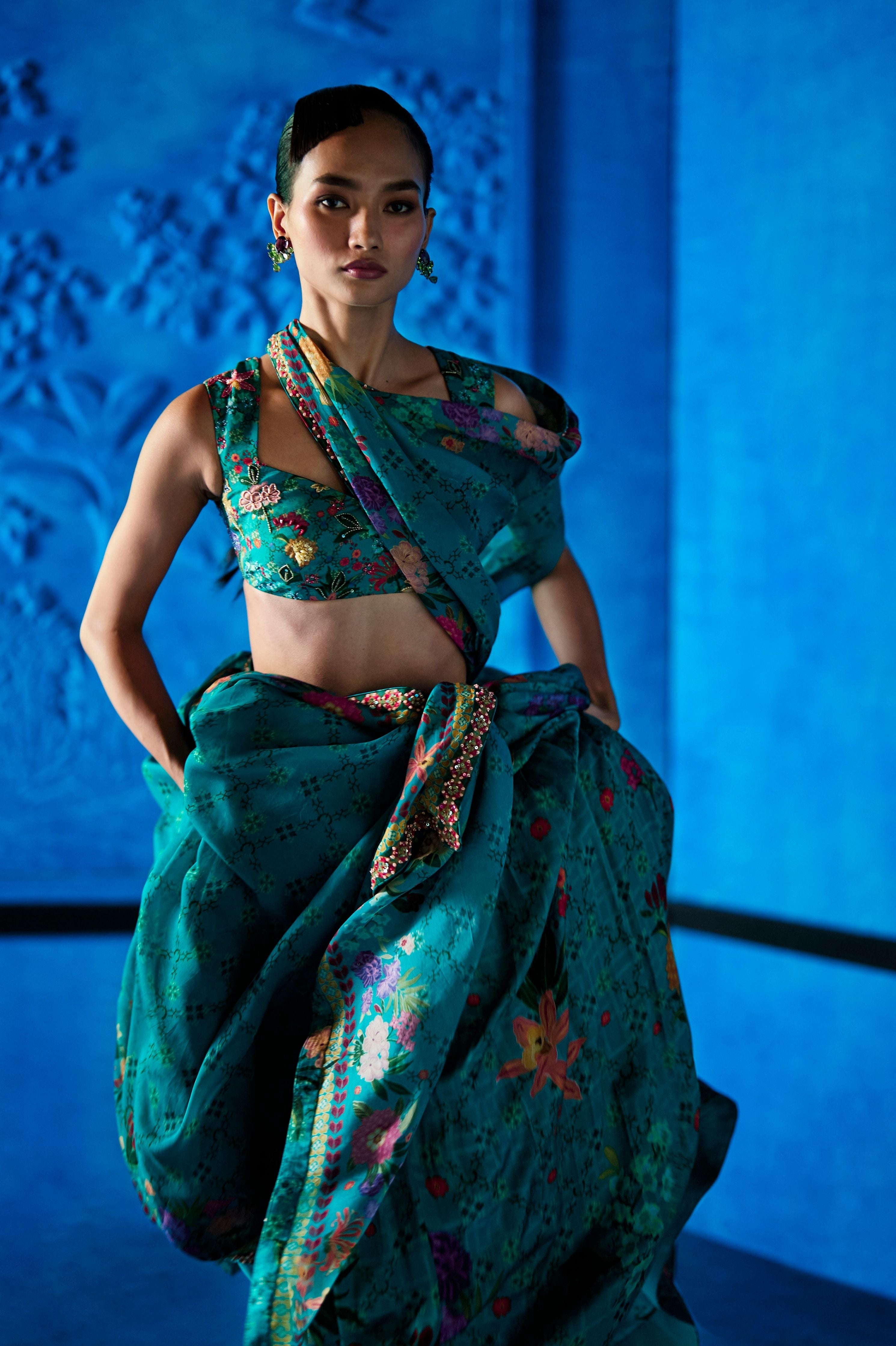 Teal Temptation Lehenga Set
