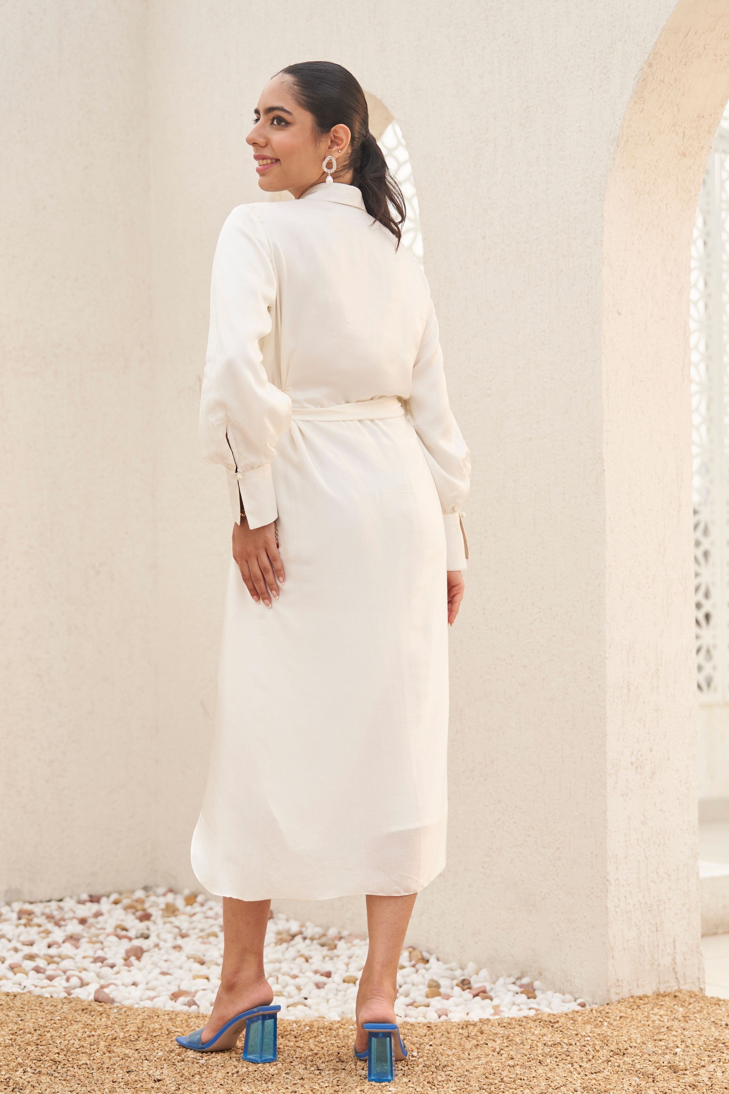 The Blue Eye Charm Wrap Dress