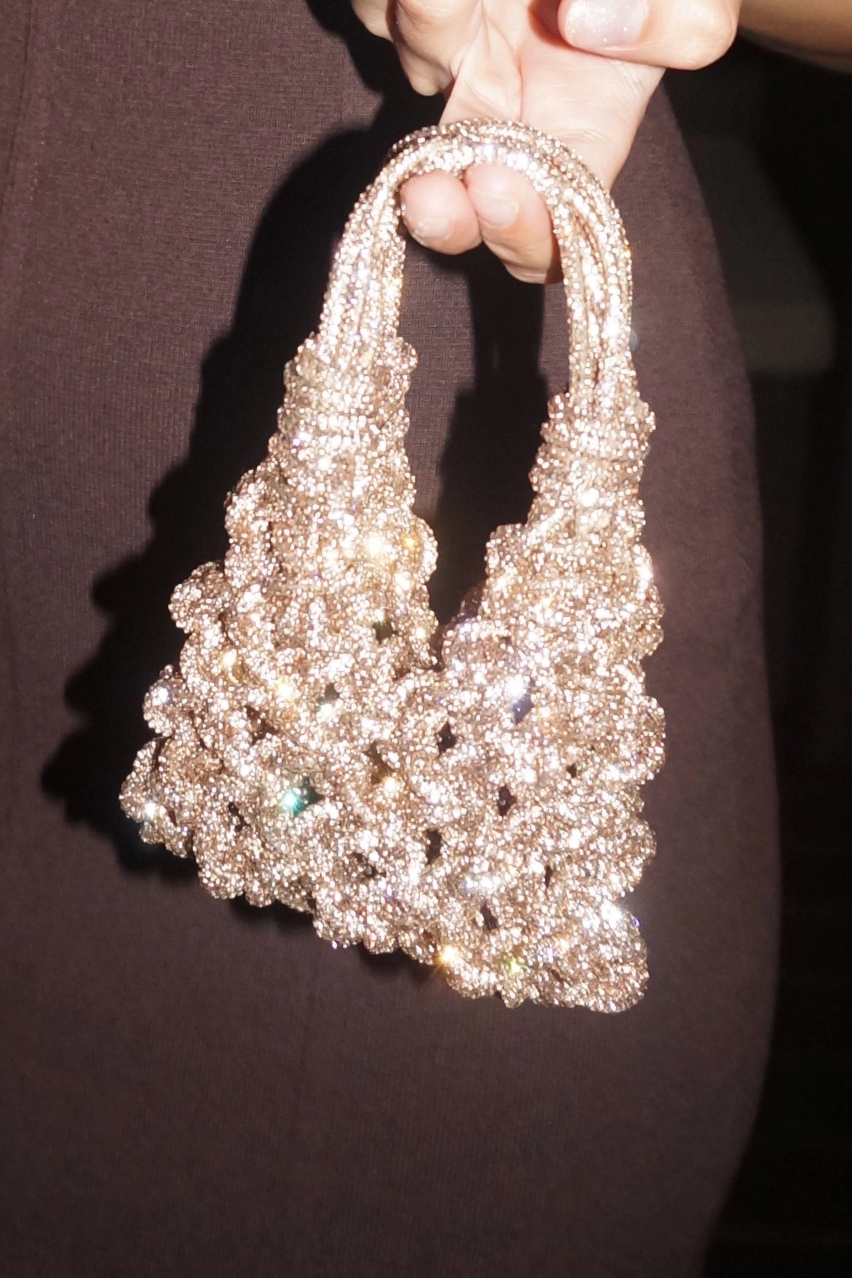 The Micro Pouch Champagne Gold