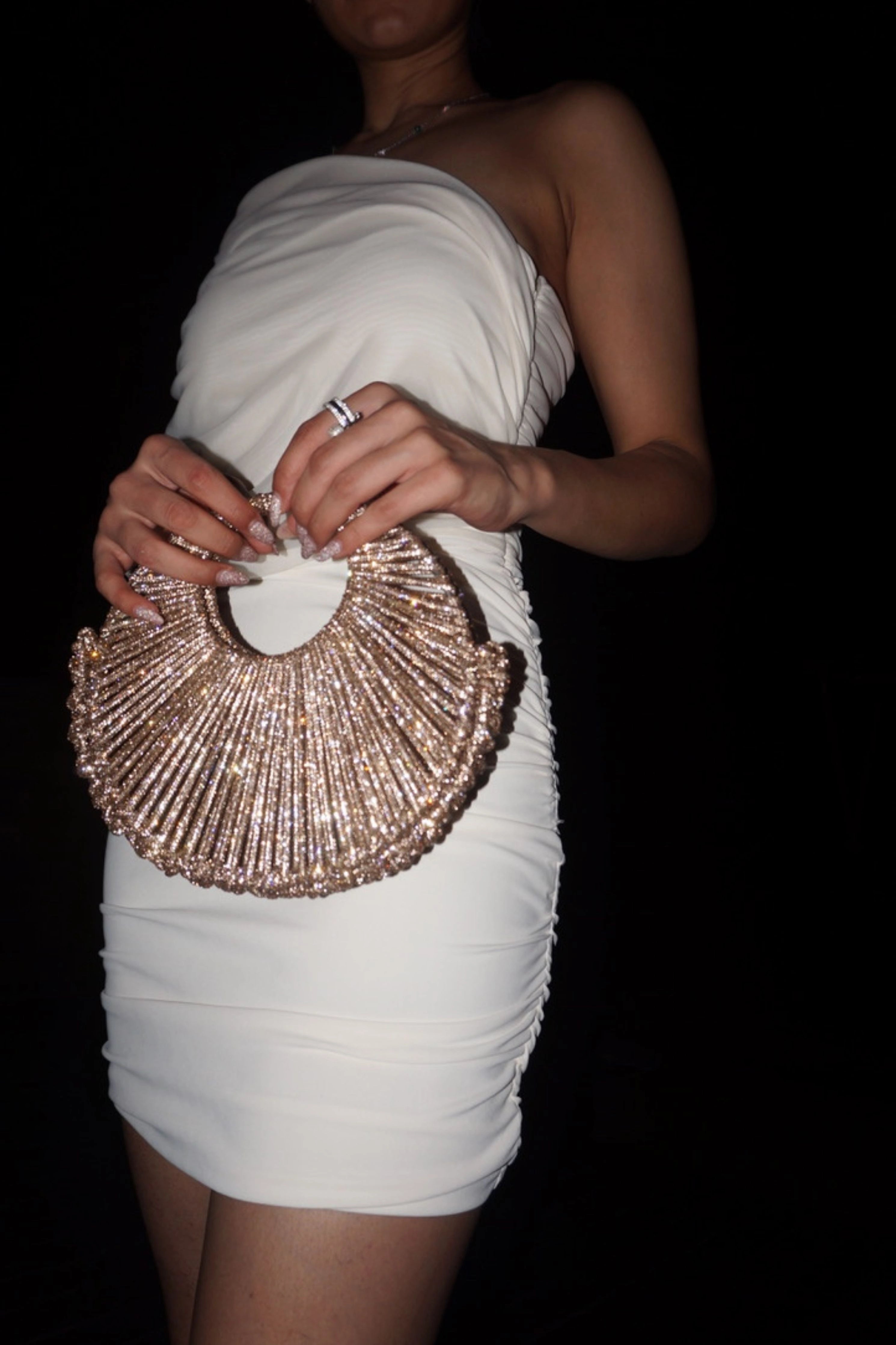 The Midi Halo Champagne Gold