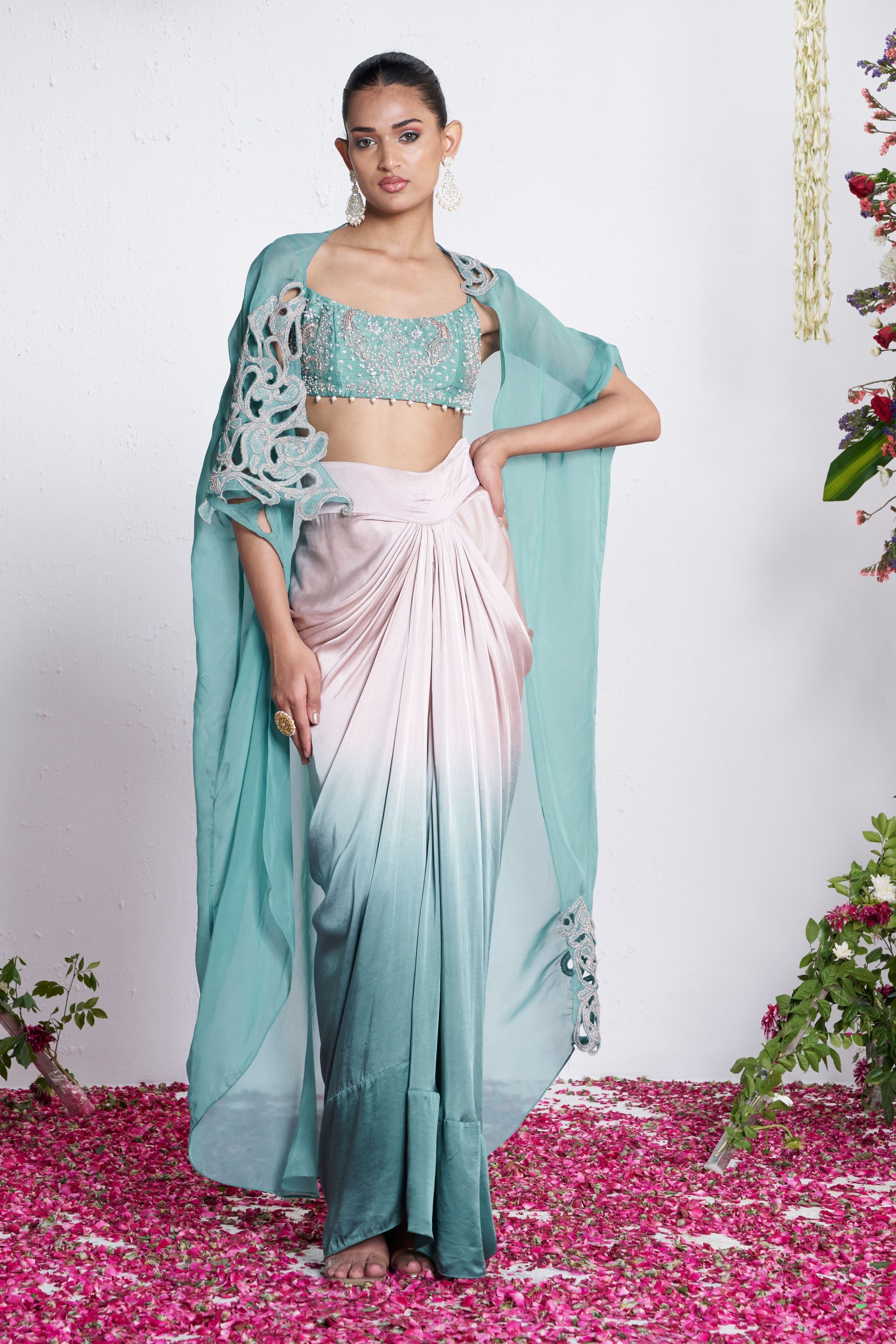 The Pearl Dance Cape Set