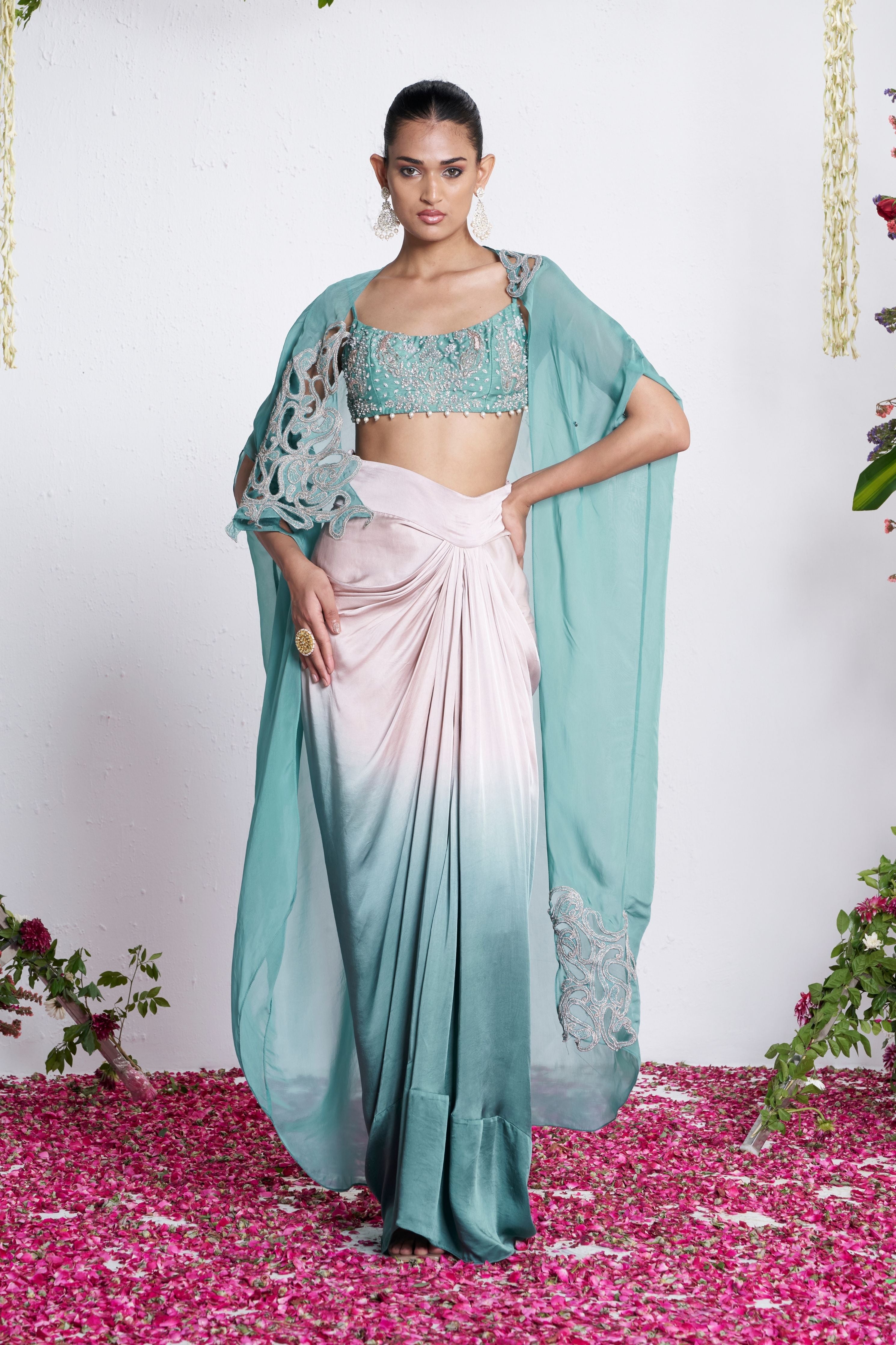 The Pearl Dance Cape Set