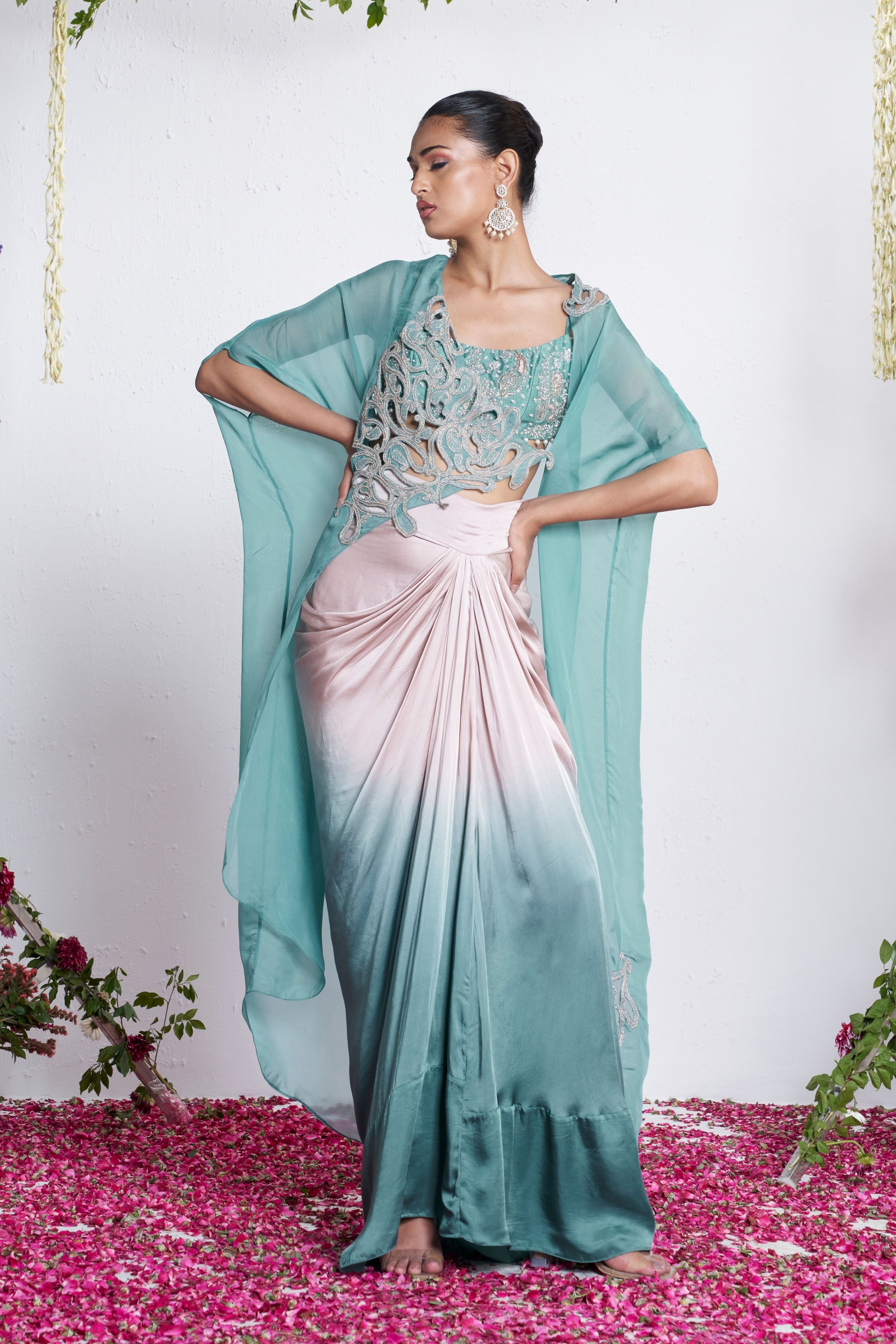 The Pearl Dance Cape Set