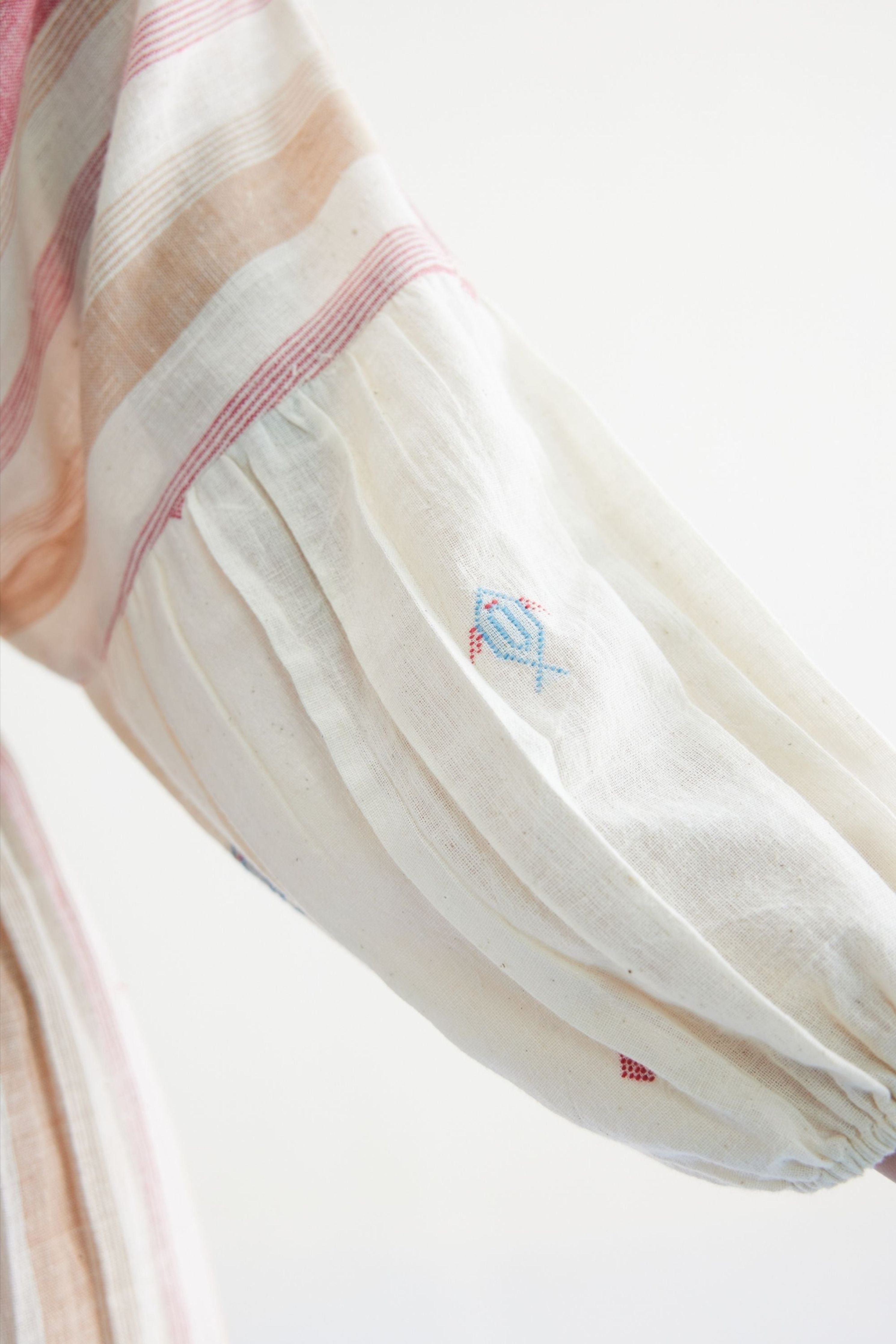The Reef Shore Handwoven Kala Cotton Midi Dress