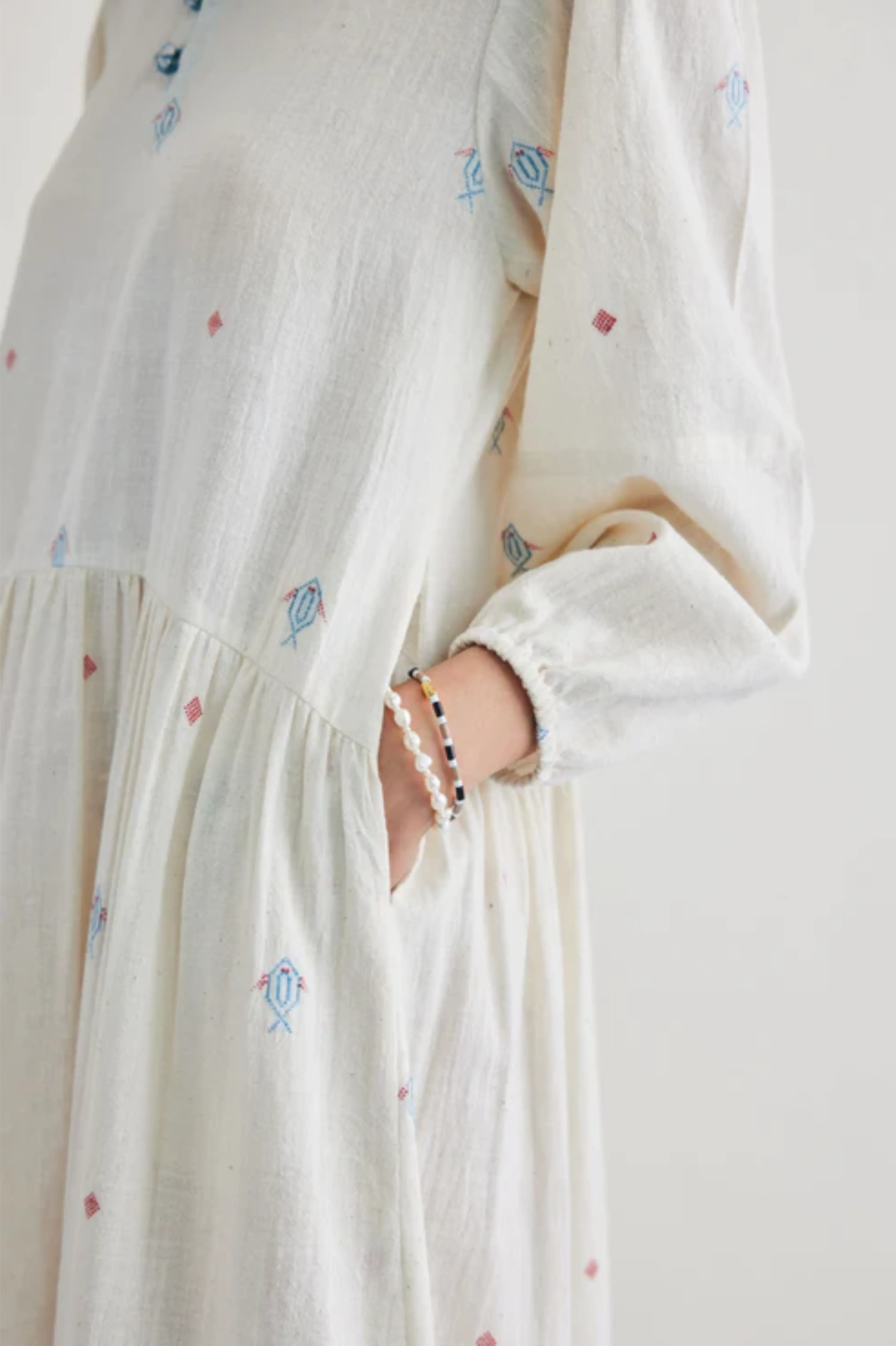The Shoal Handwoven Kala Cotton Maxi Dress