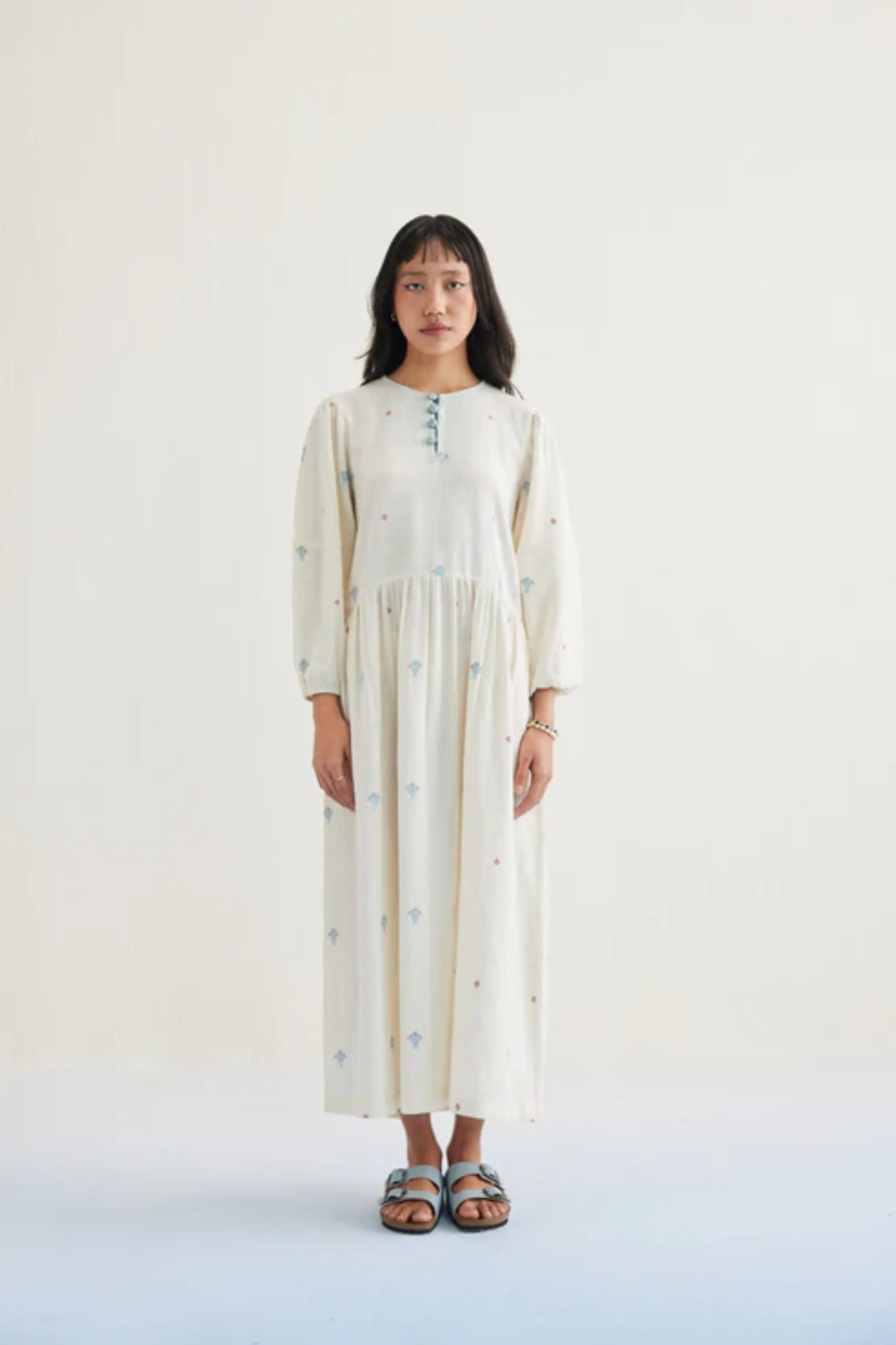 The Shoal Handwoven Kala Cotton Maxi Dress
