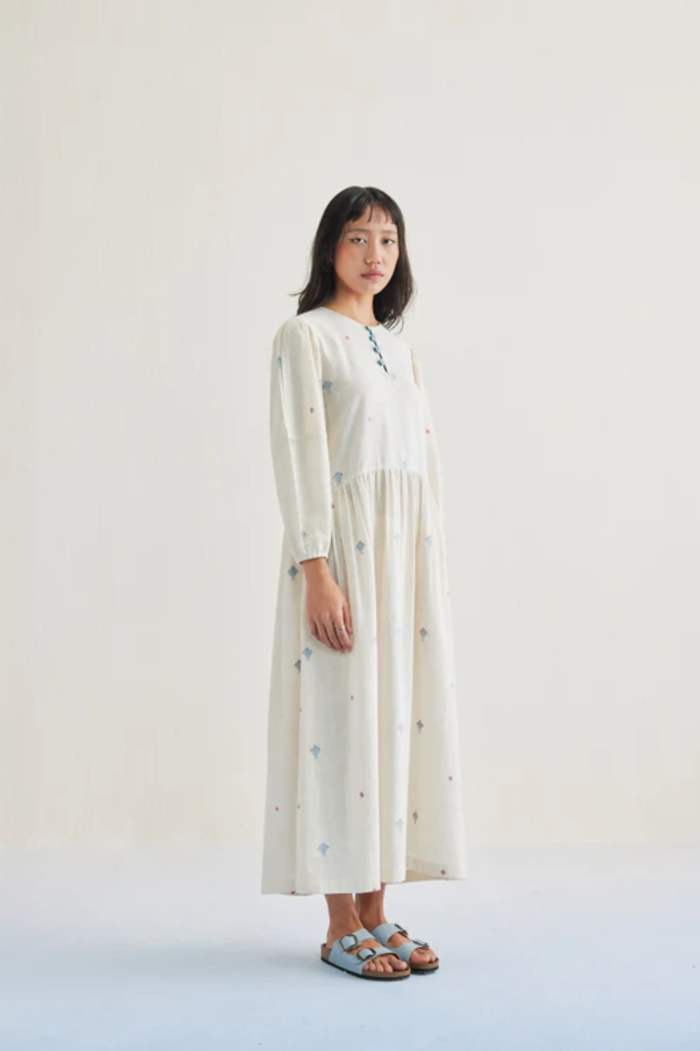 The Shoal Handwoven Kala Cotton Maxi Dress