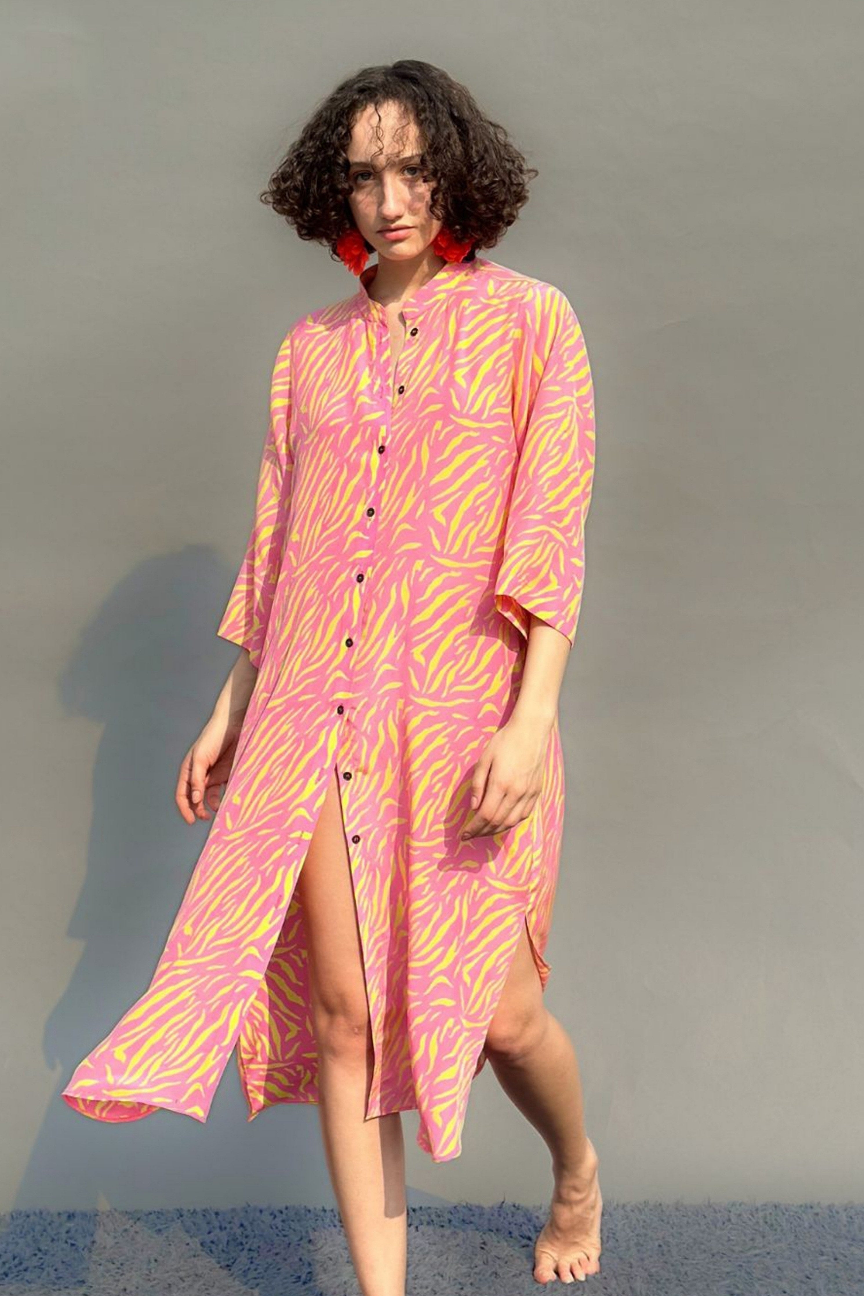 Tiger Block Print Tunic
