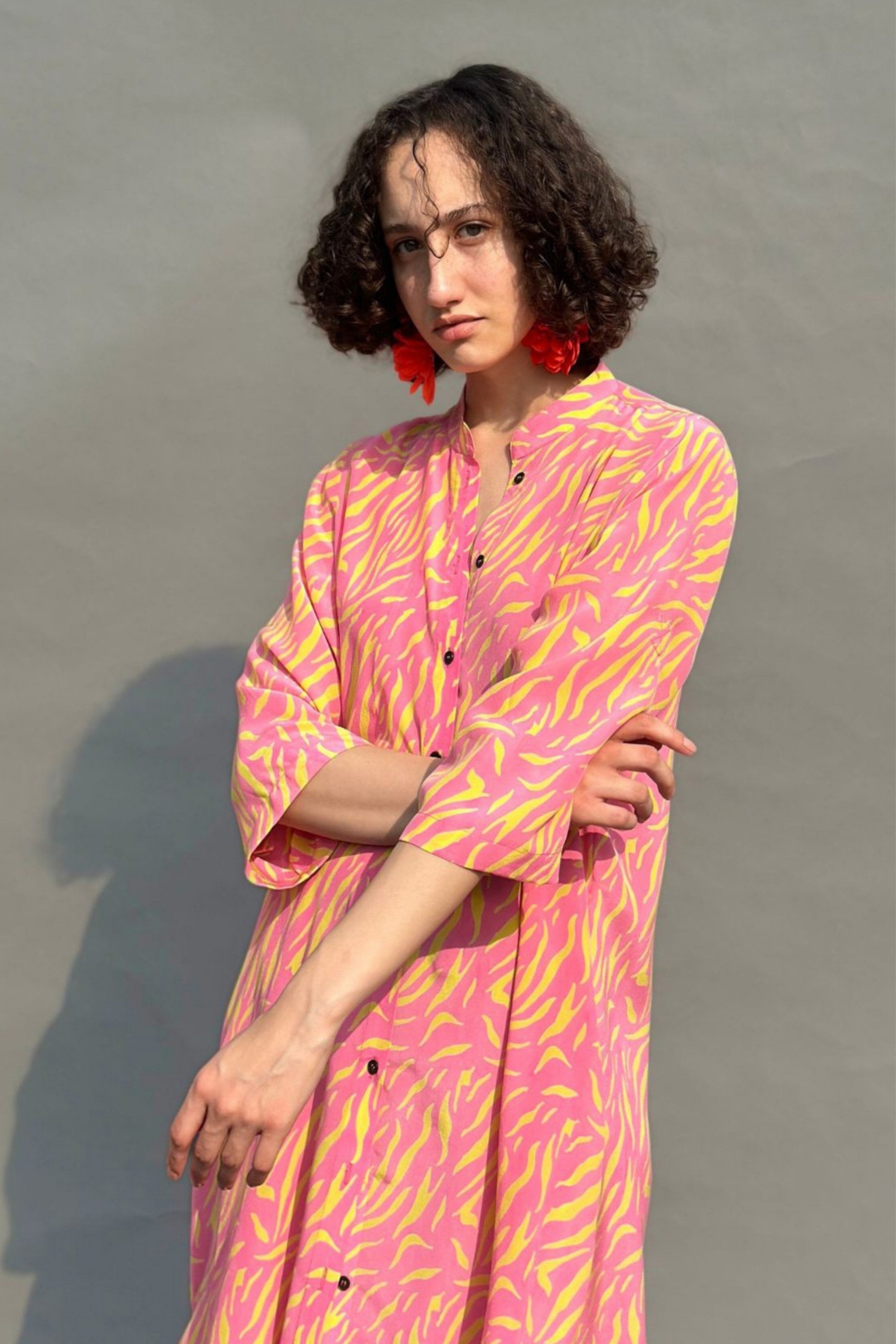 Tiger Block Print Tunic