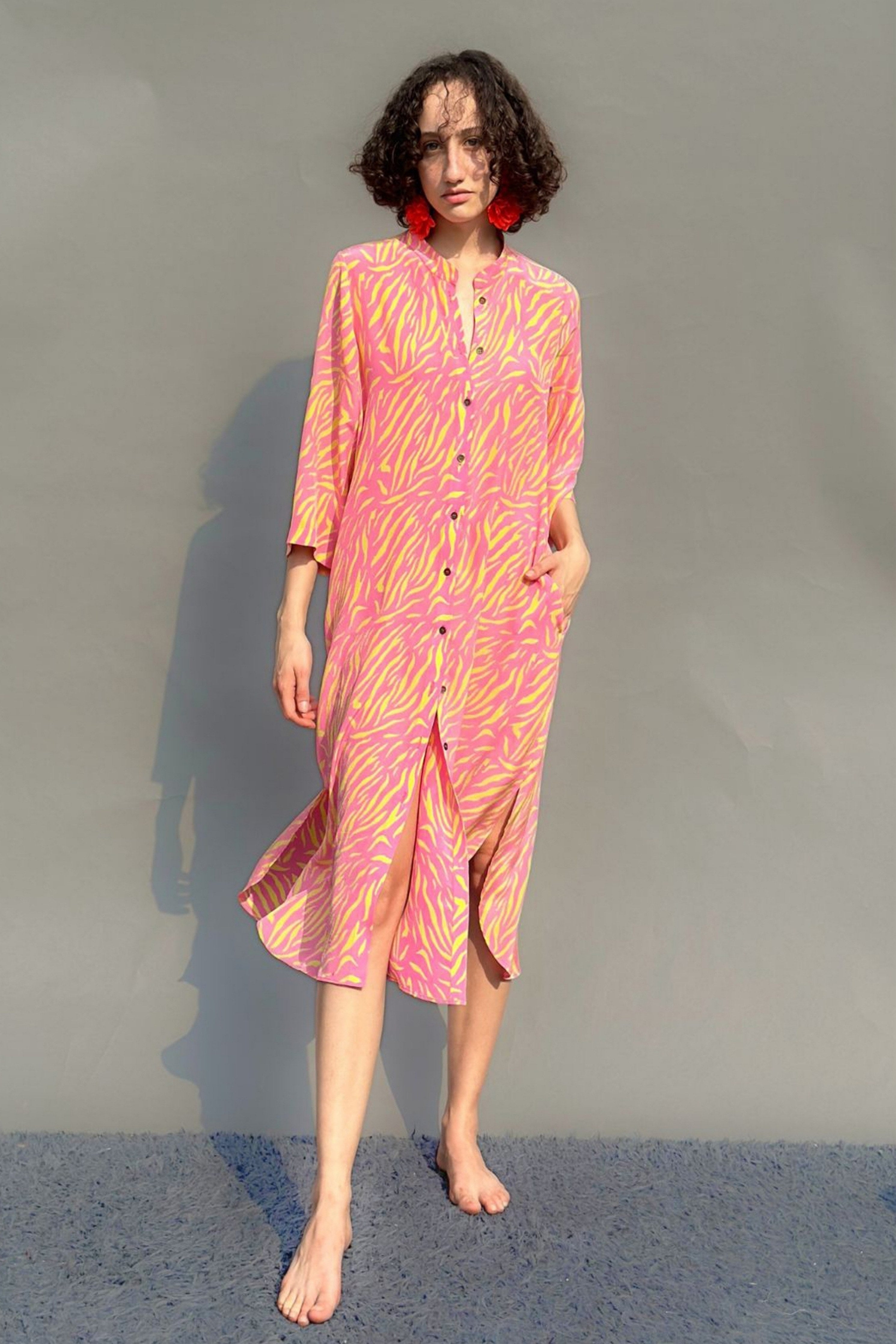 Tiger Block Print Tunic