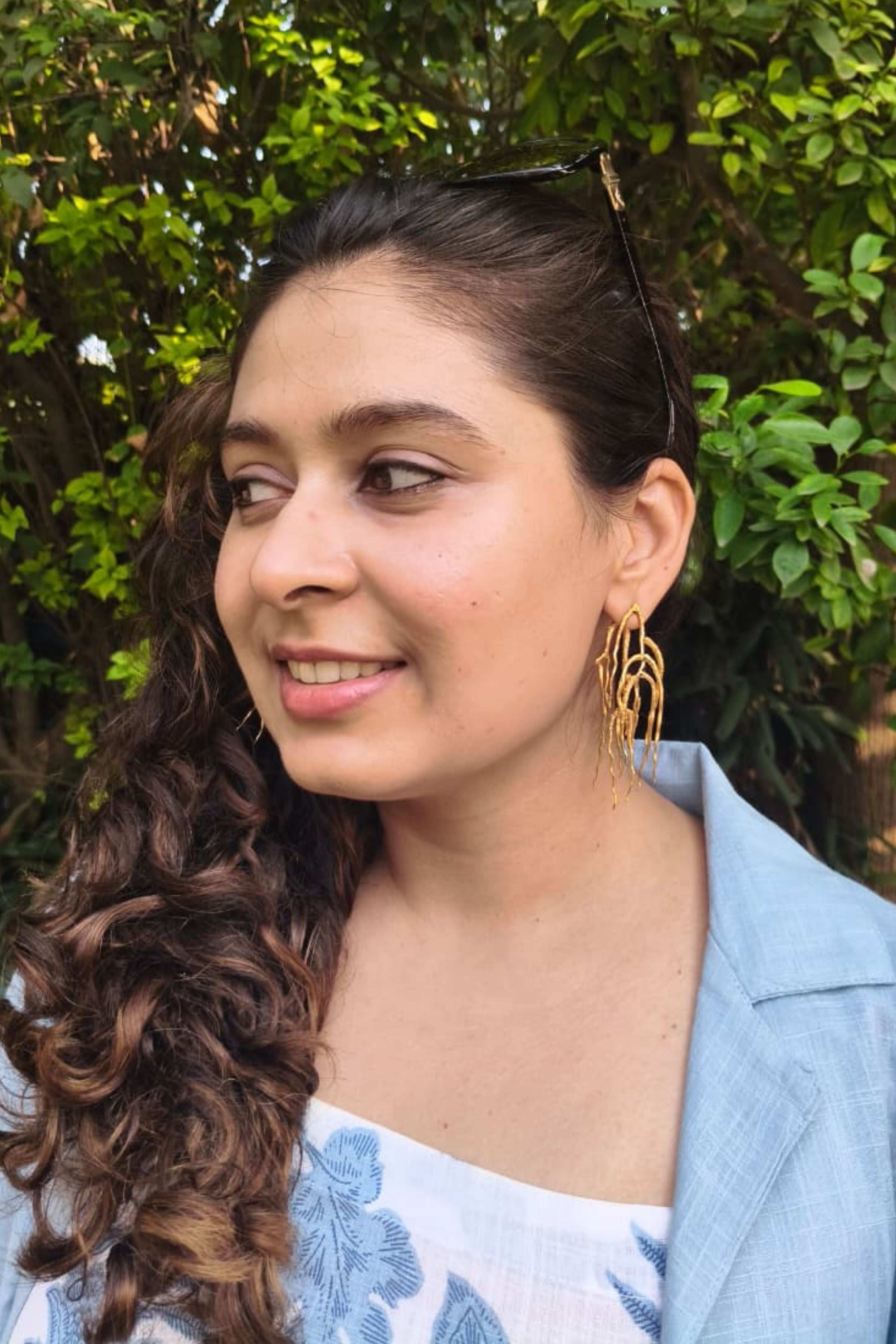 Untamed Goddess Dangles Gold