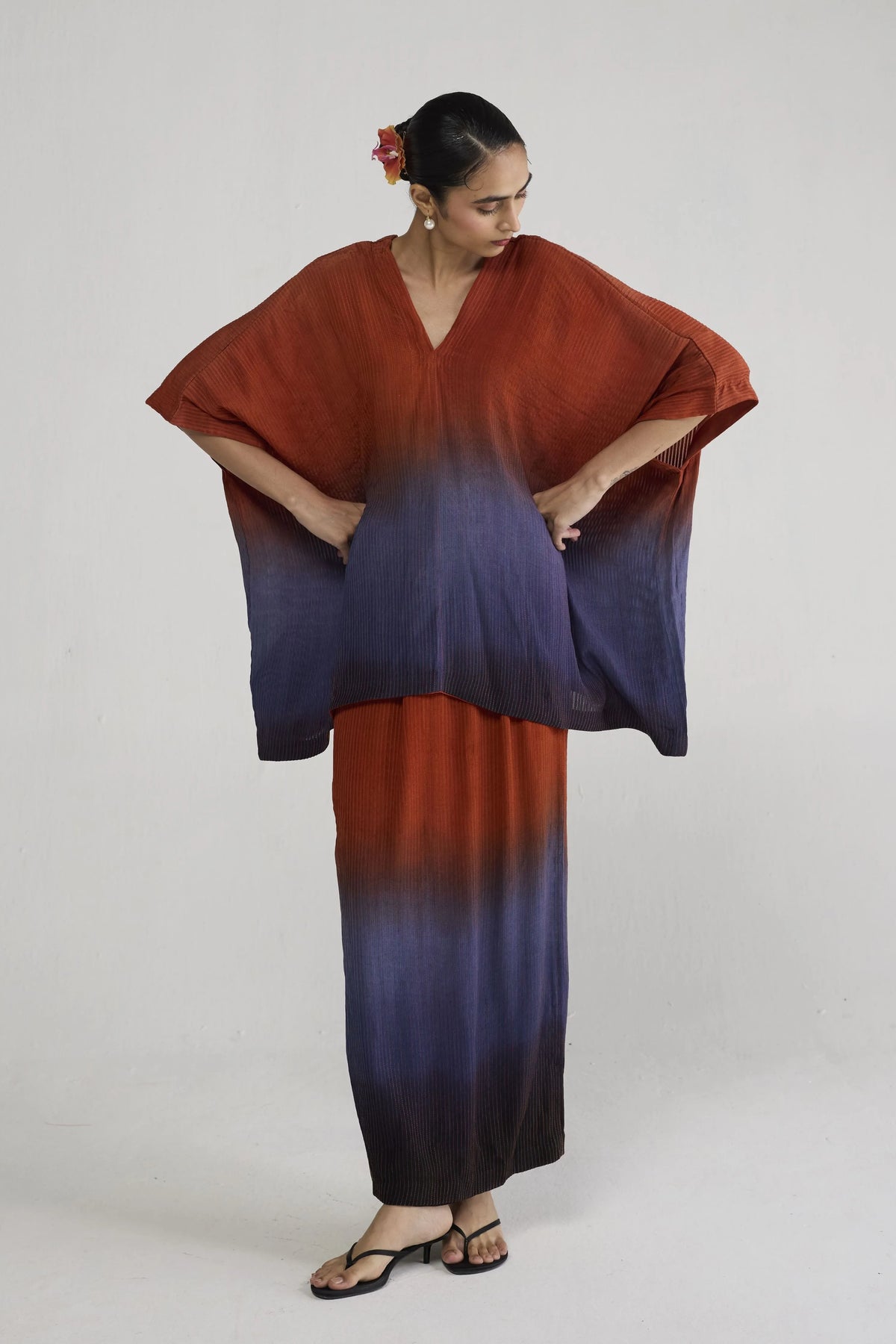 Ume Pintucks Waterfall Top