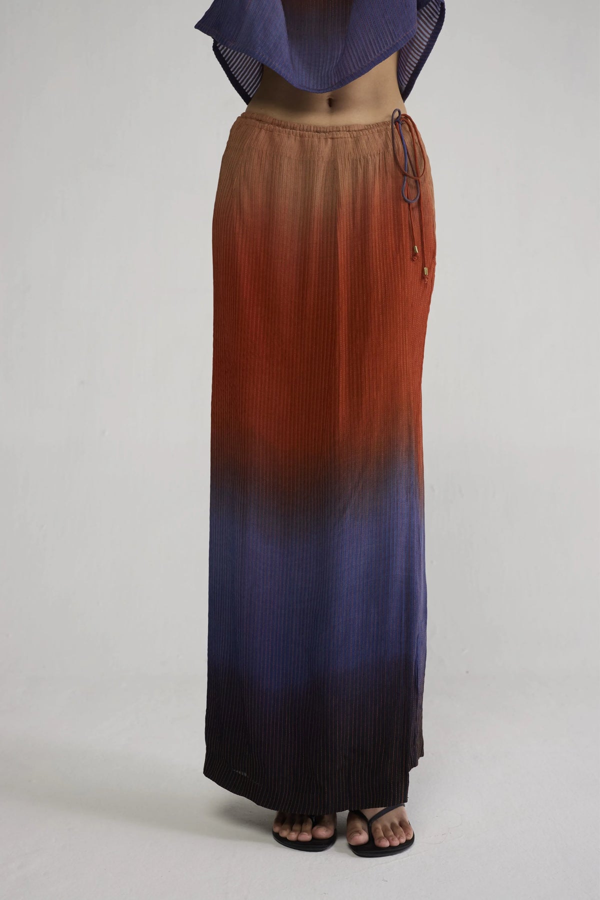 Ume Pintucks Wrap Skirt