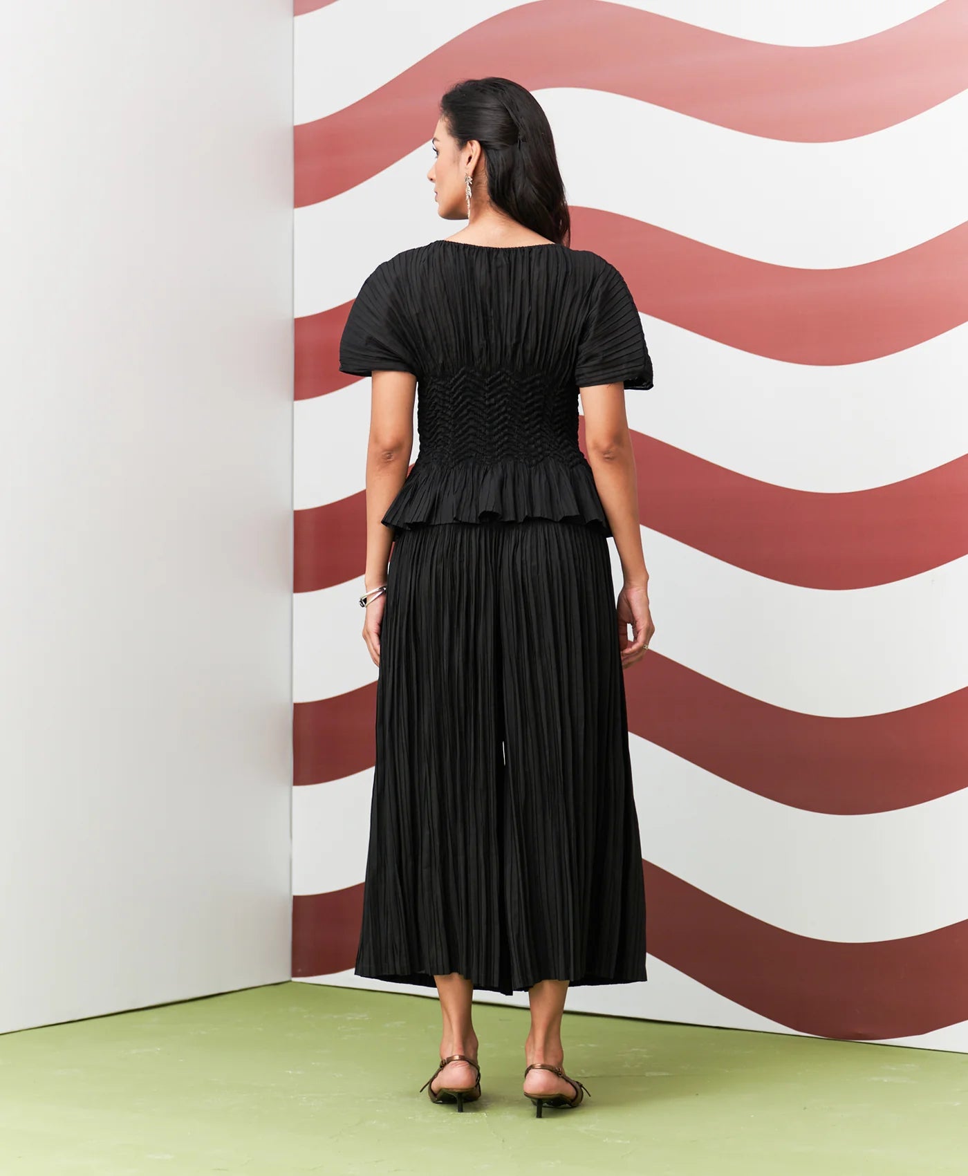 BLACK WEAVA CO-ORD SET