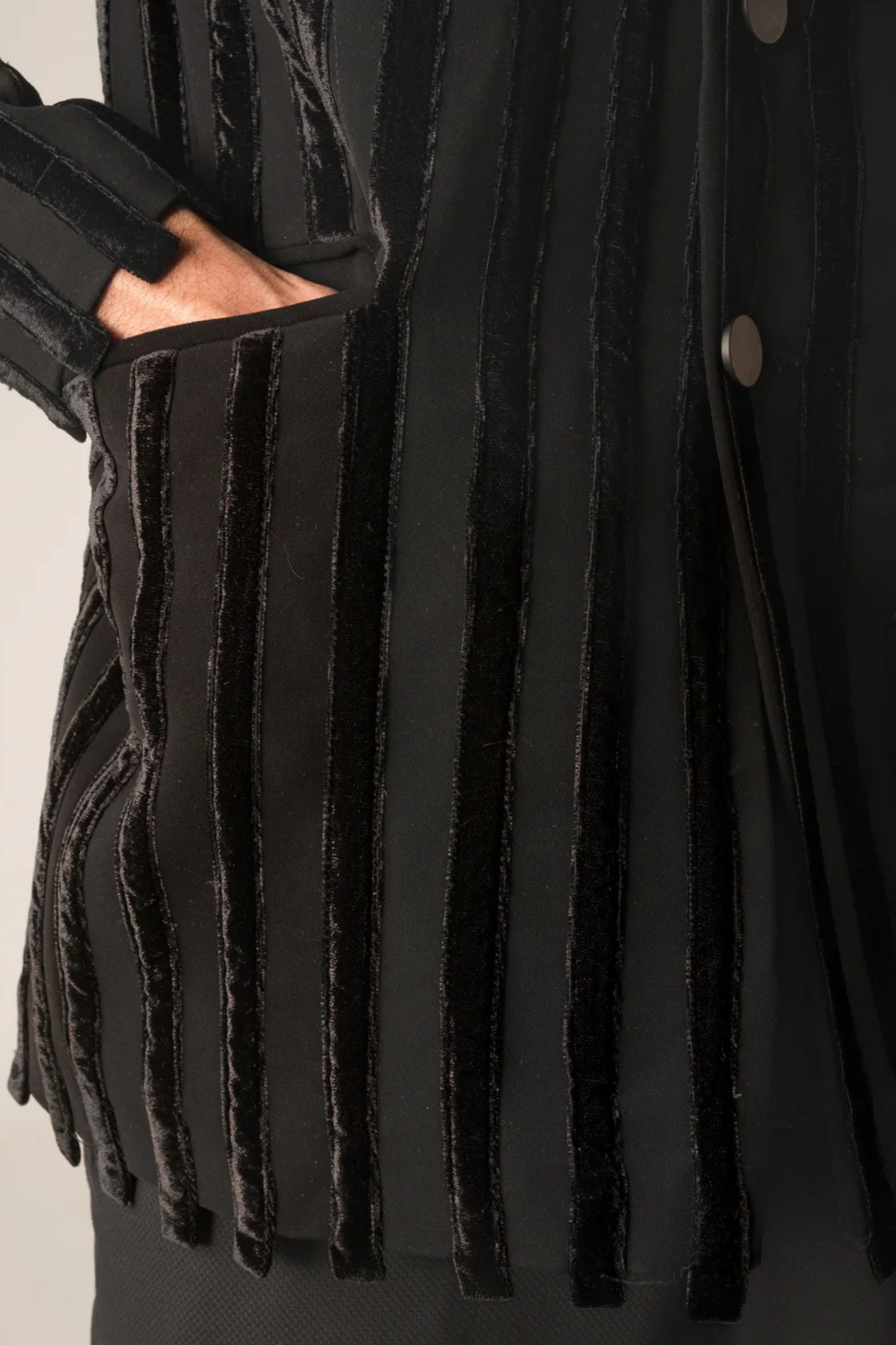 Velvet Panel Jacket