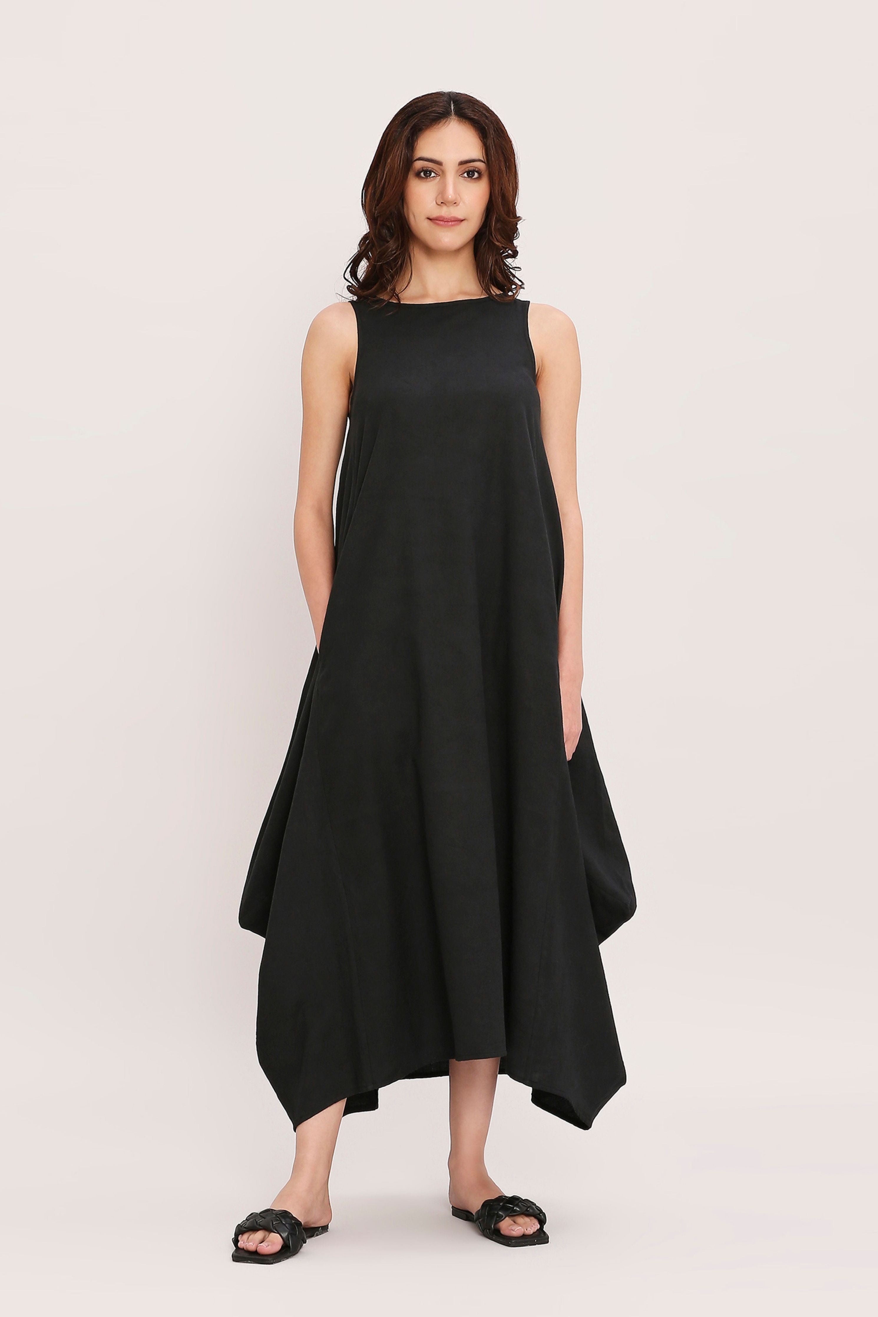 Black Vari Cotton Dress