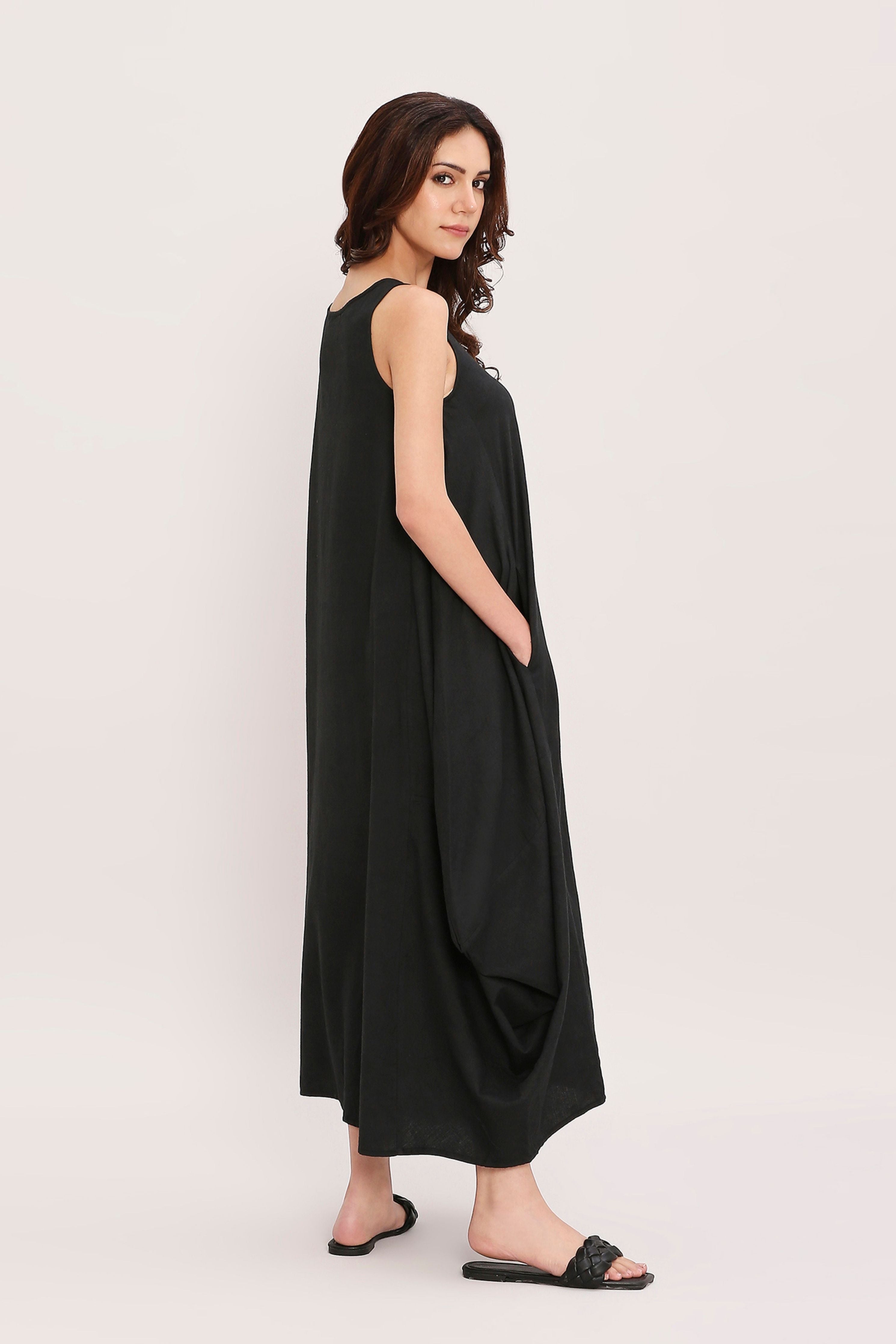 Black Vari Cotton Dress