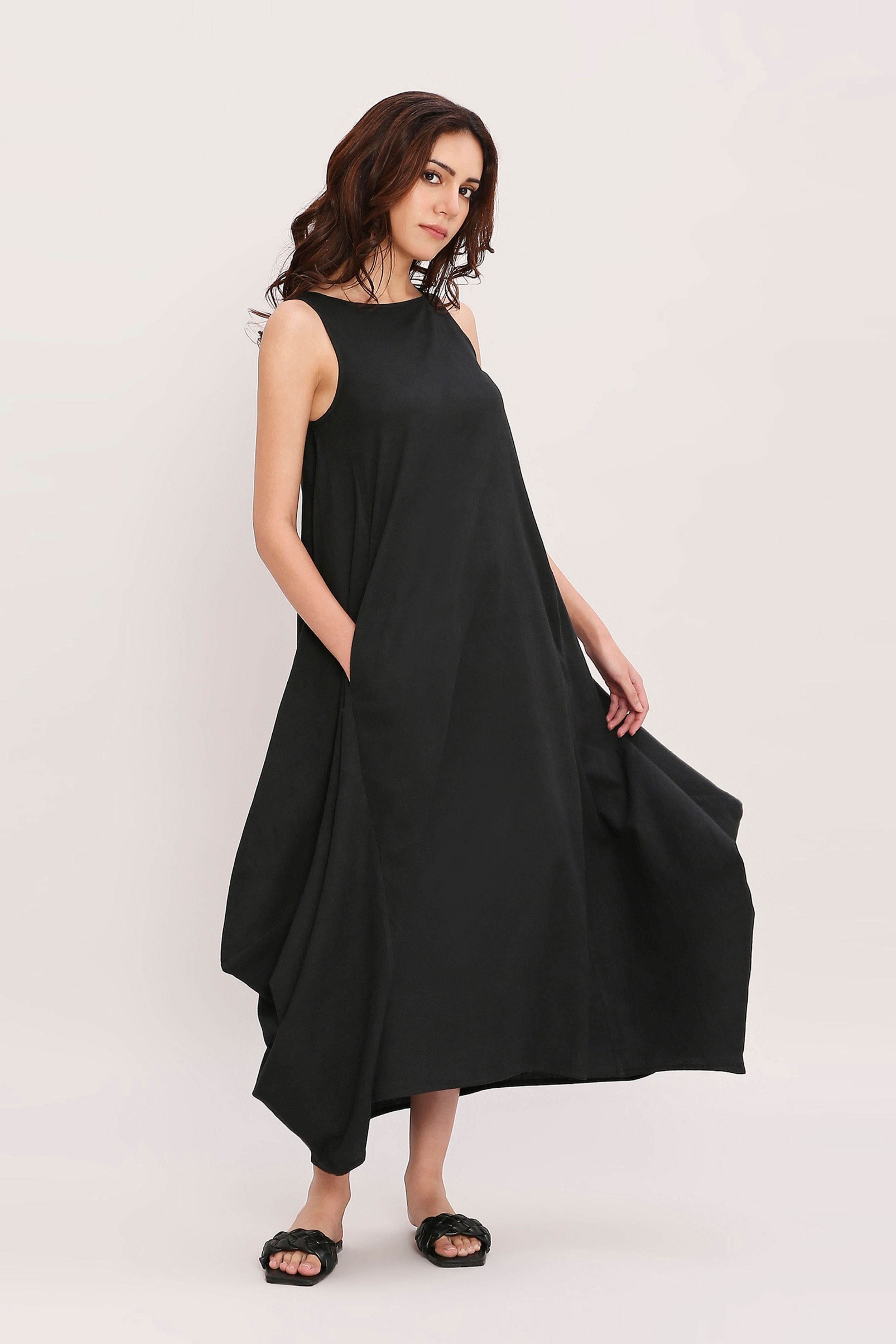 Black Vari Cotton Dress