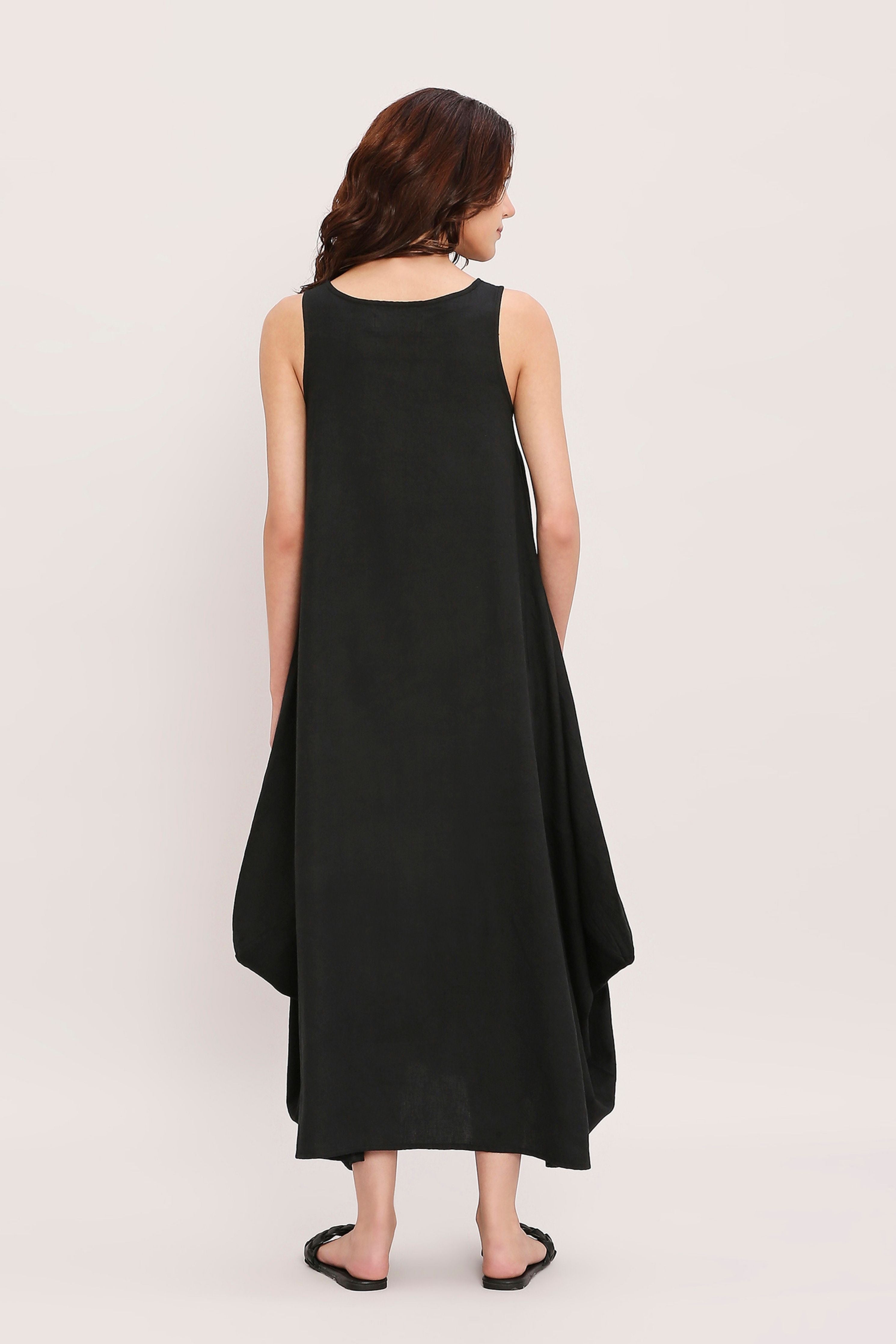 Black Vari Cotton Dress