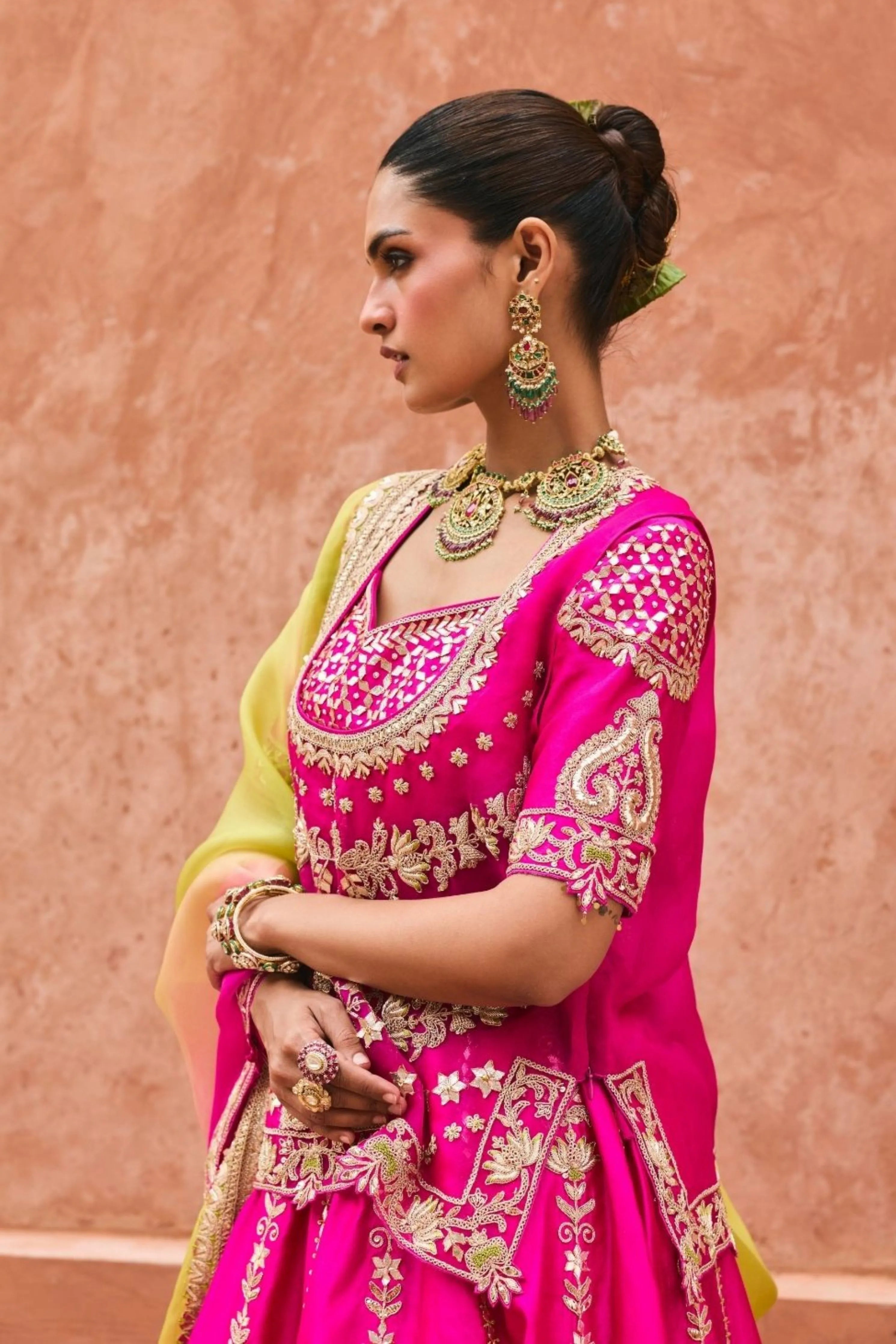 Gulara Rajputi Lehenga Set