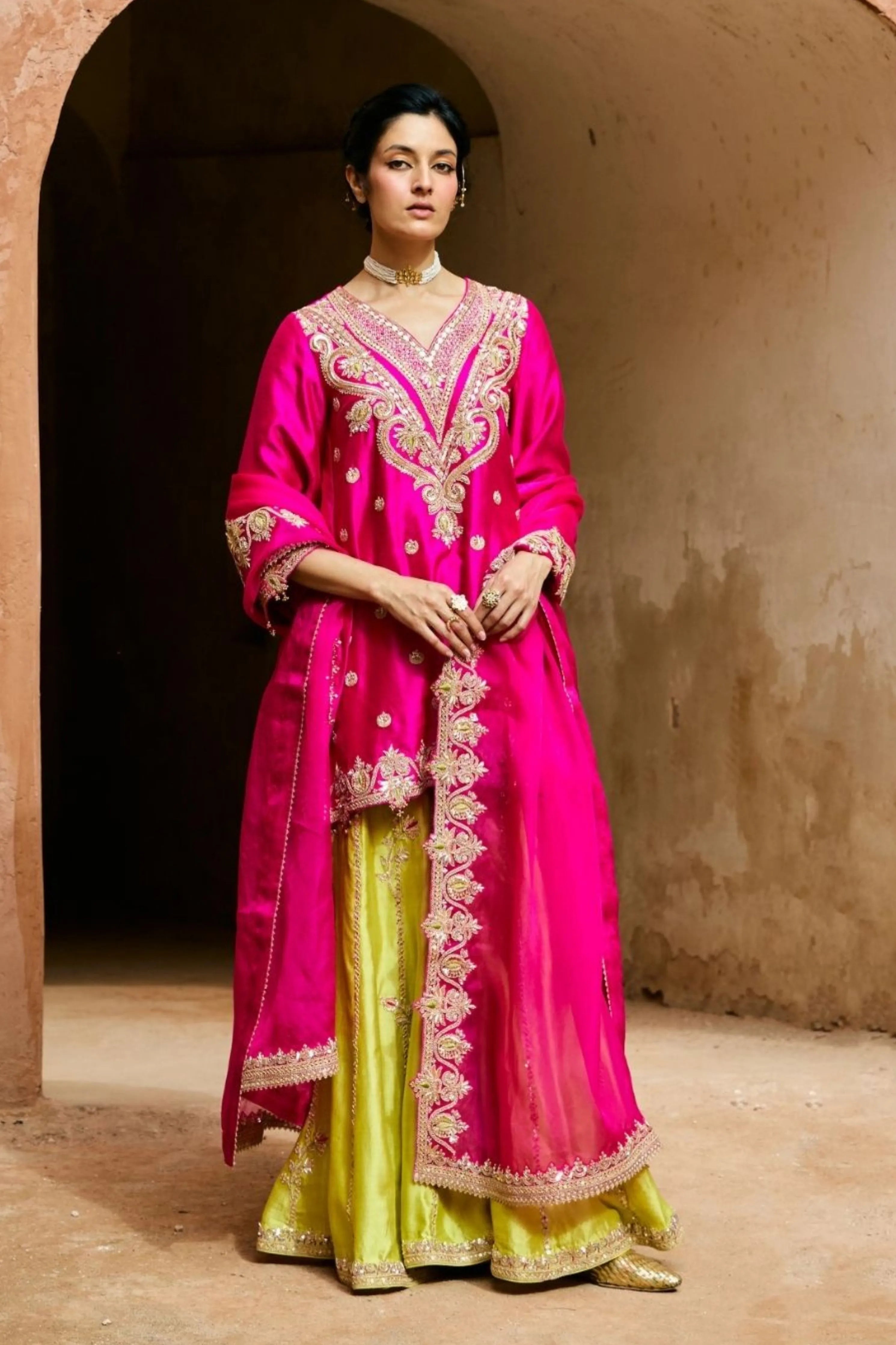 Heer Sharara Set
