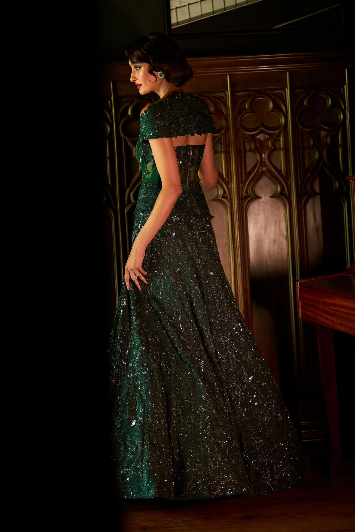 Emerald Martini Lehenga Set