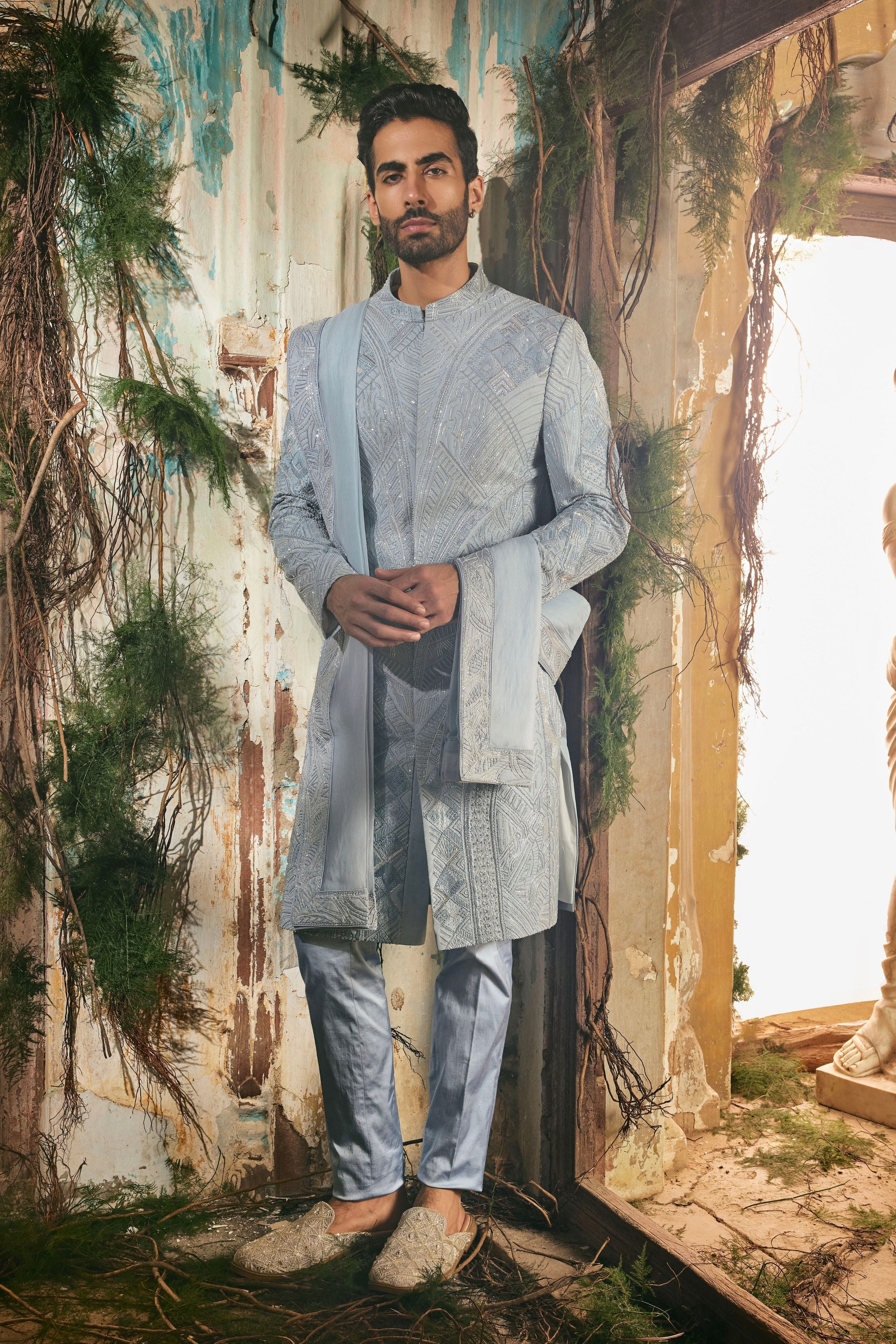 Azure Royale Sherwani Set