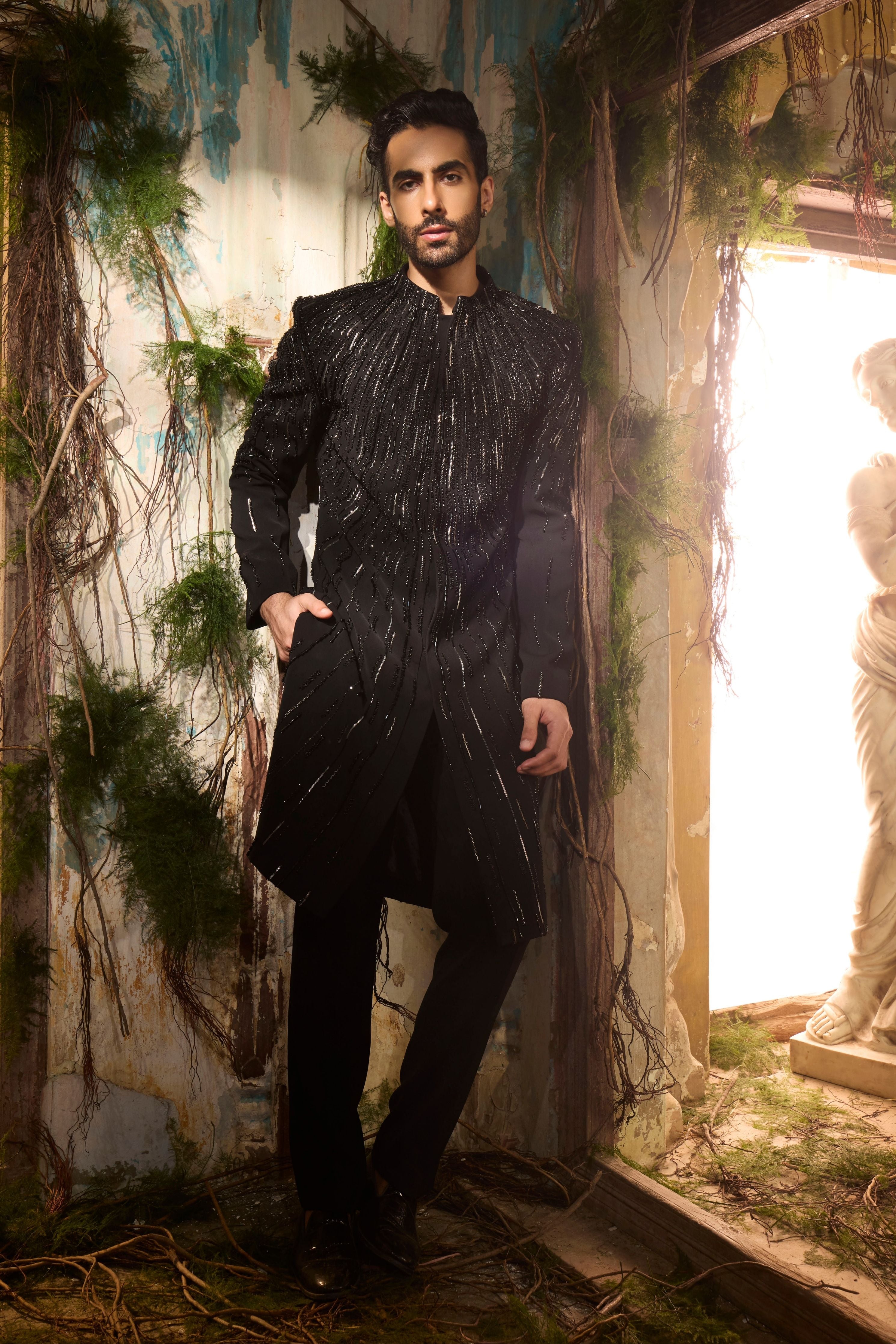 Cosmic Rays Sherwani Set