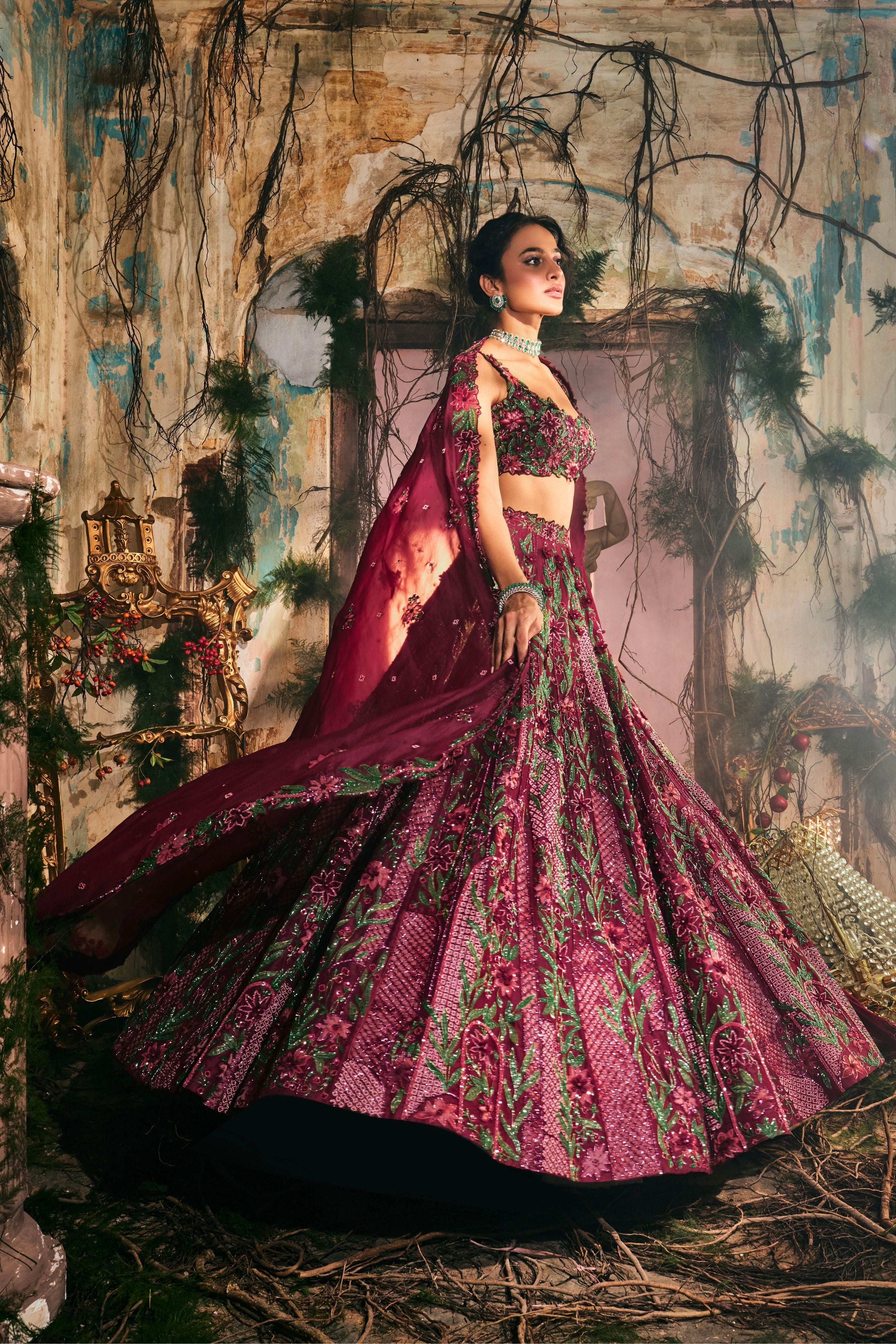 Plumage lehenga set
