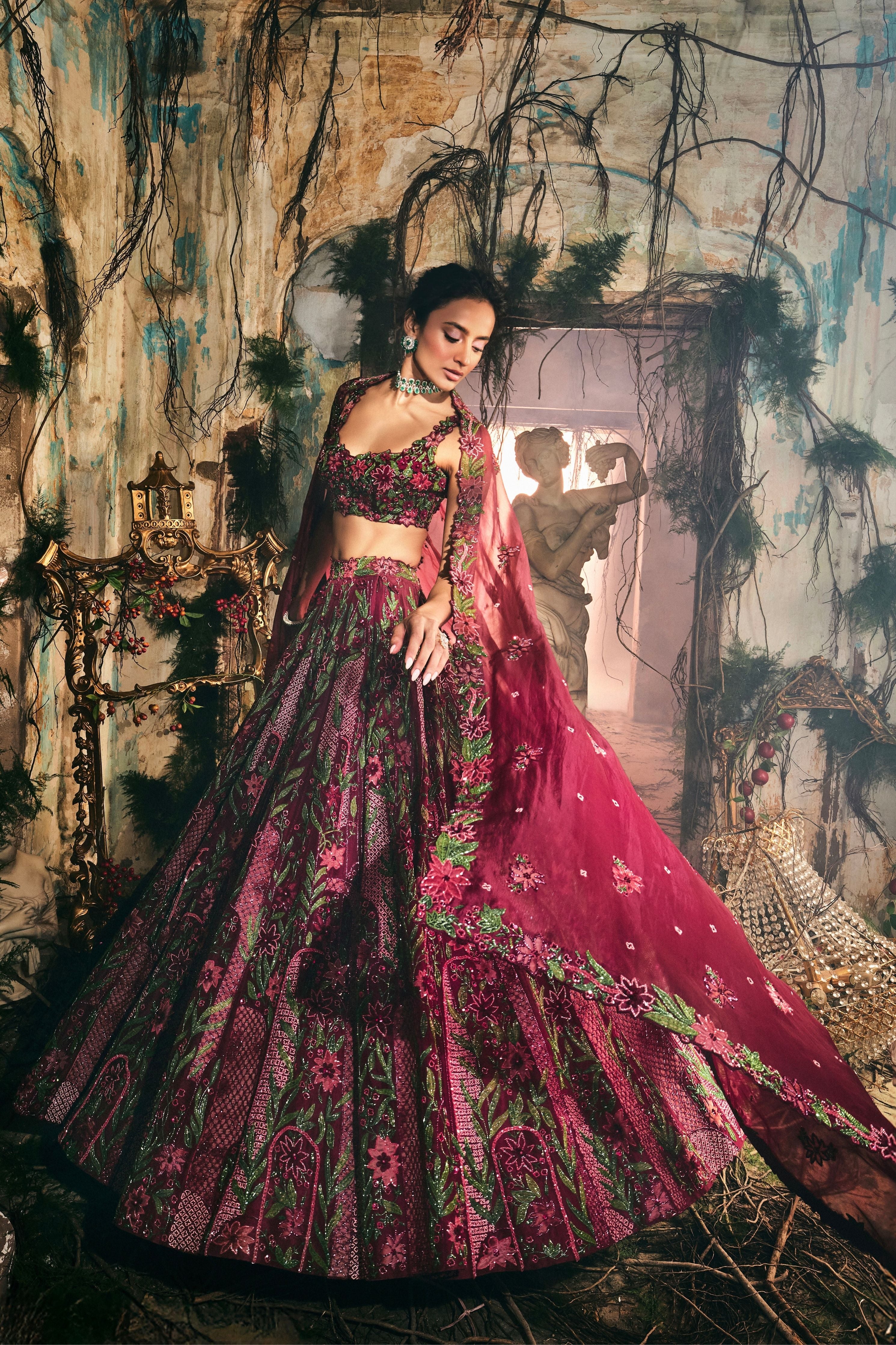 Plumage lehenga set