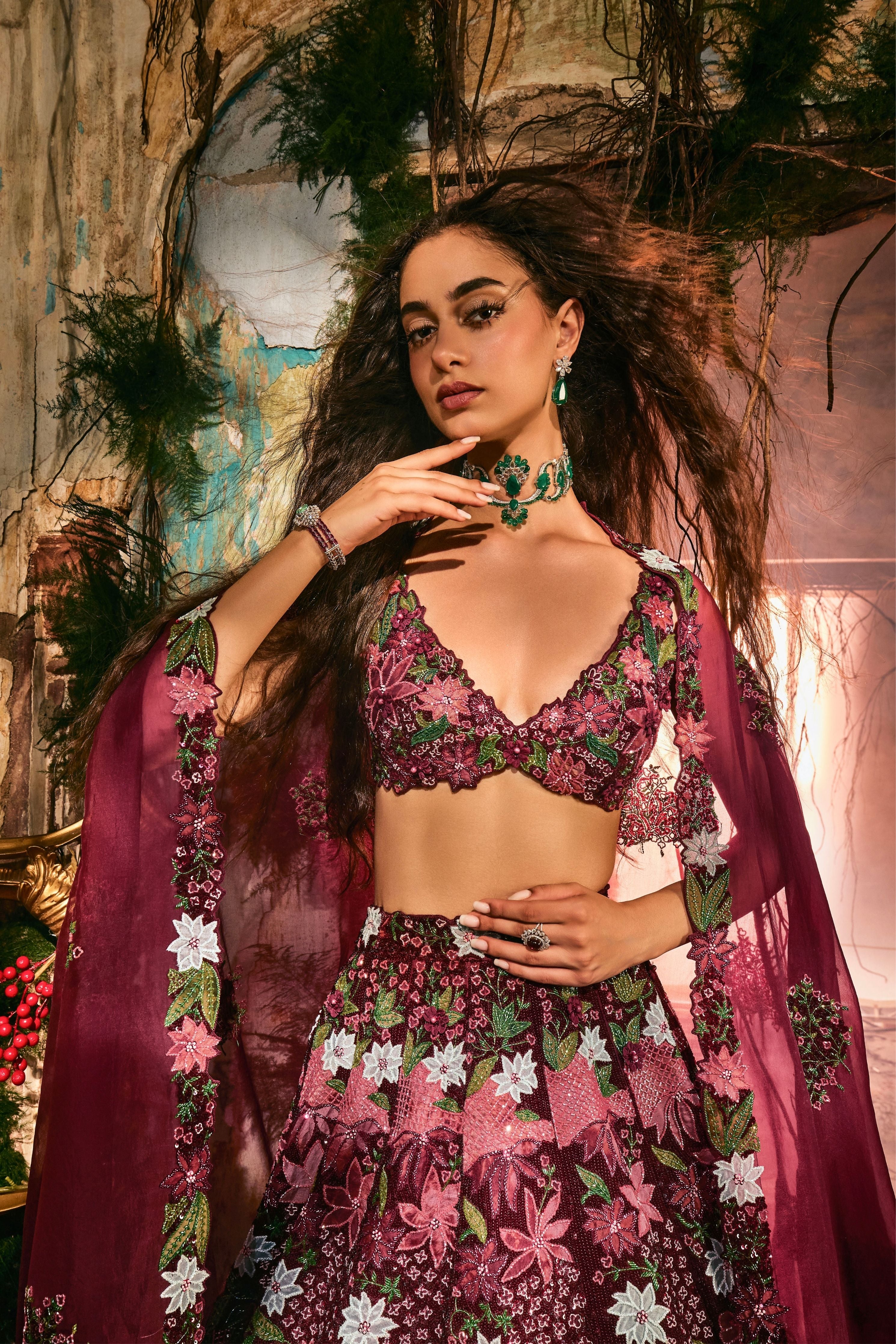 Mystic Florals Lehenga set