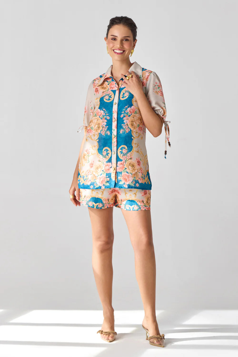 Hibiscus Azure Co-ord Set