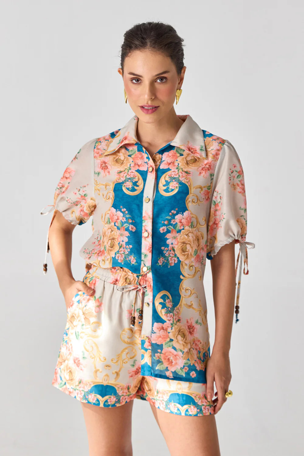 Hibiscus Azure Co-ord Set