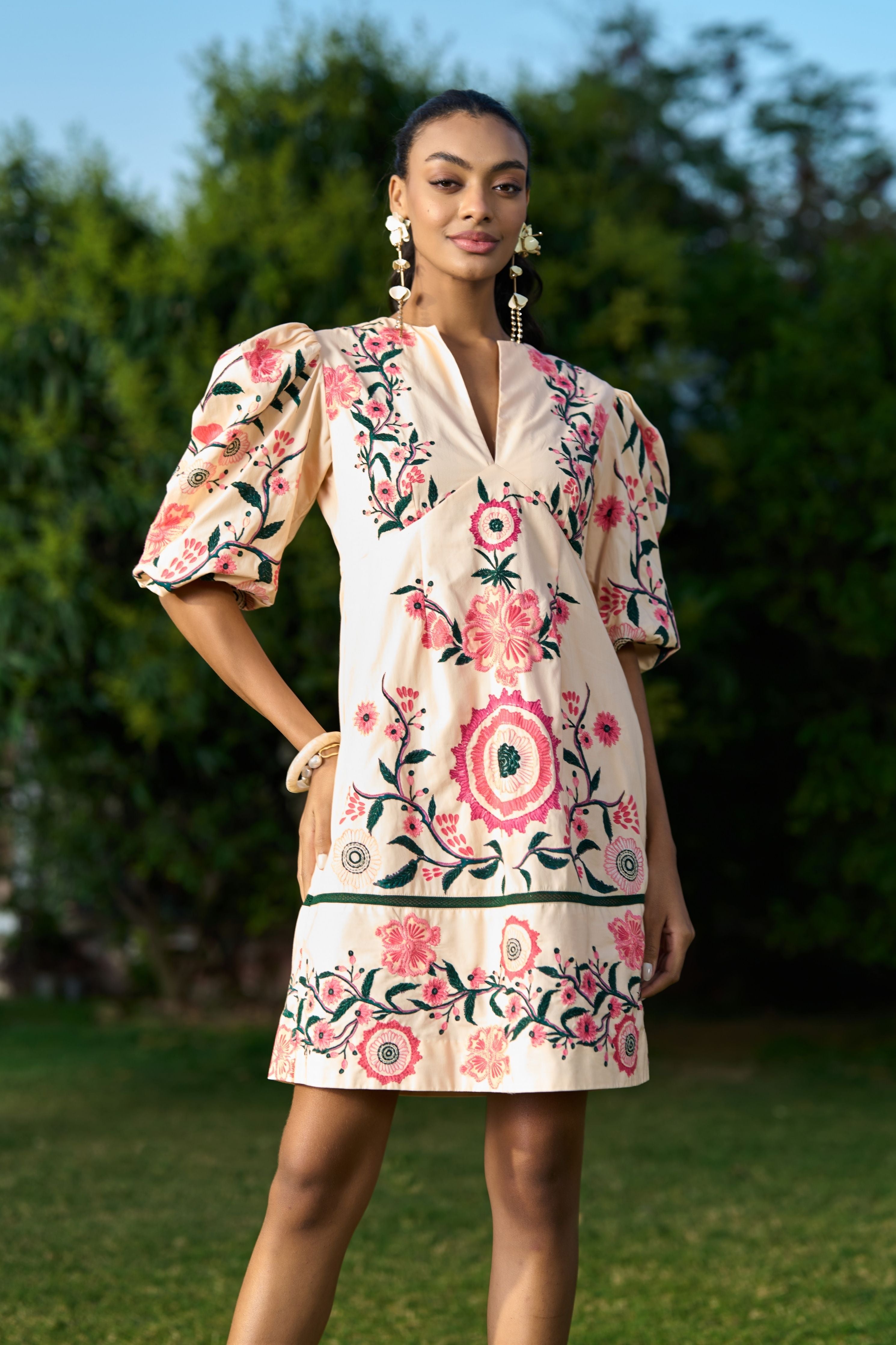 Saanvi Embroidered Dress