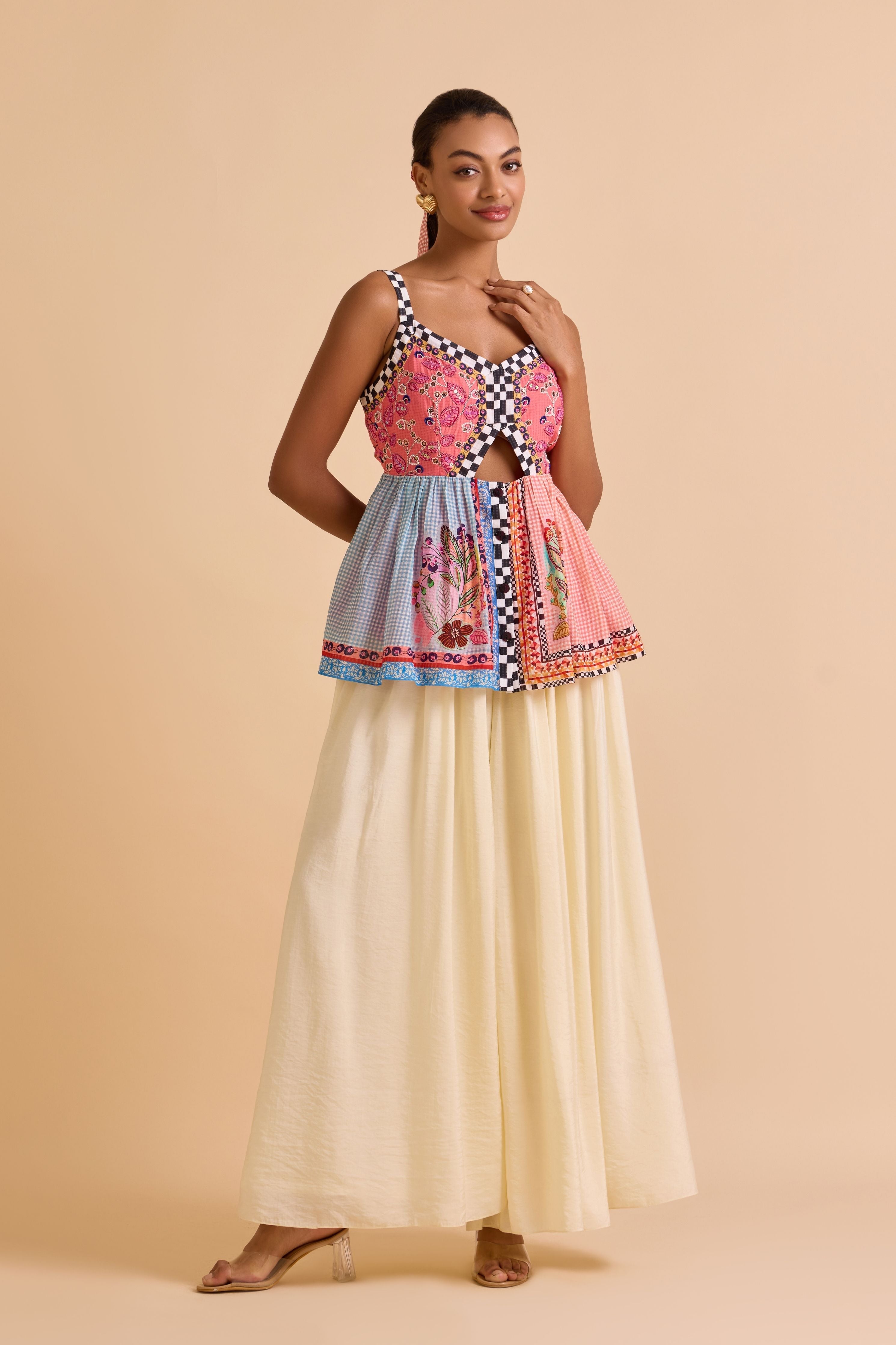 Sakura Embroidered Top