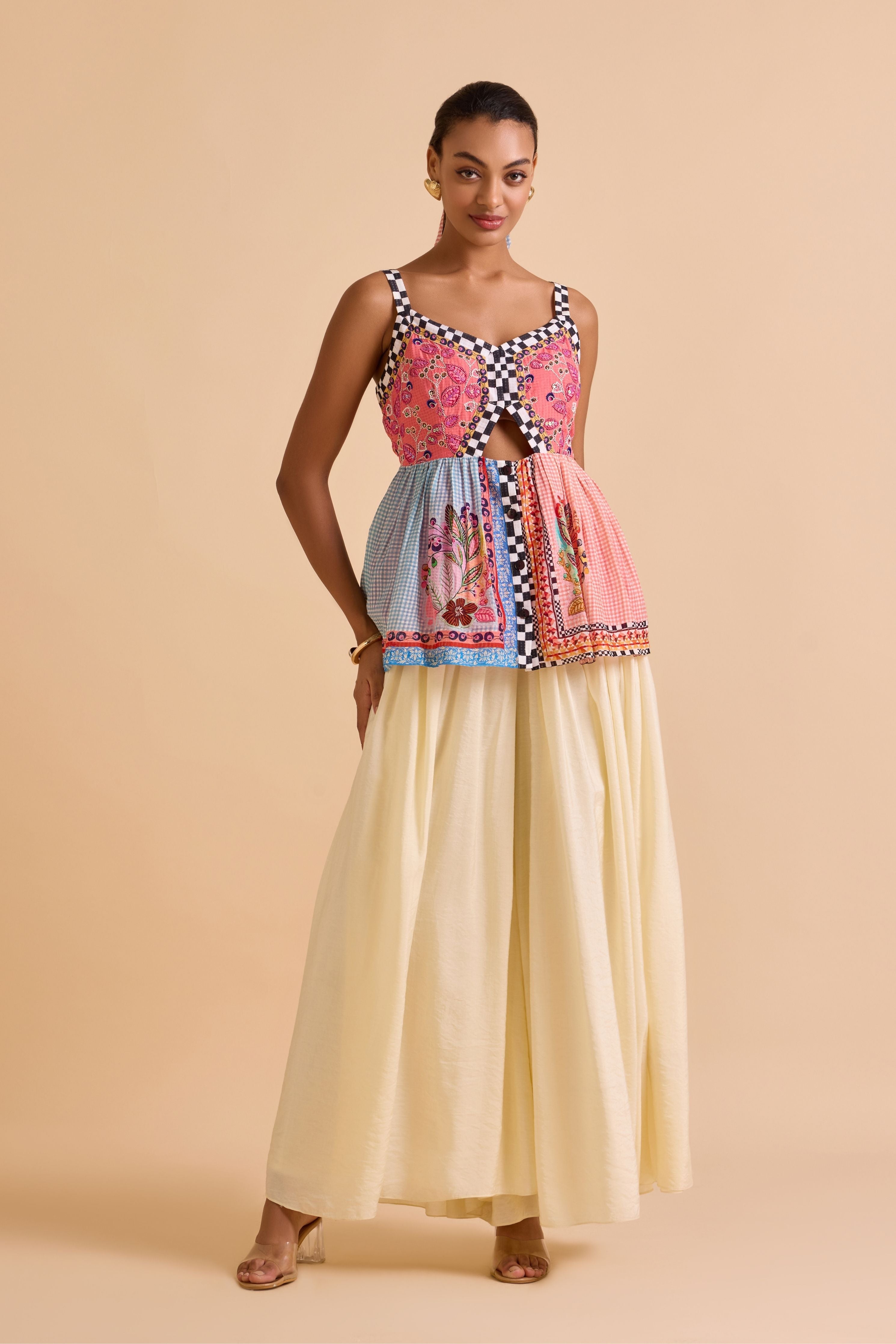 Sakura Embroidered Top
