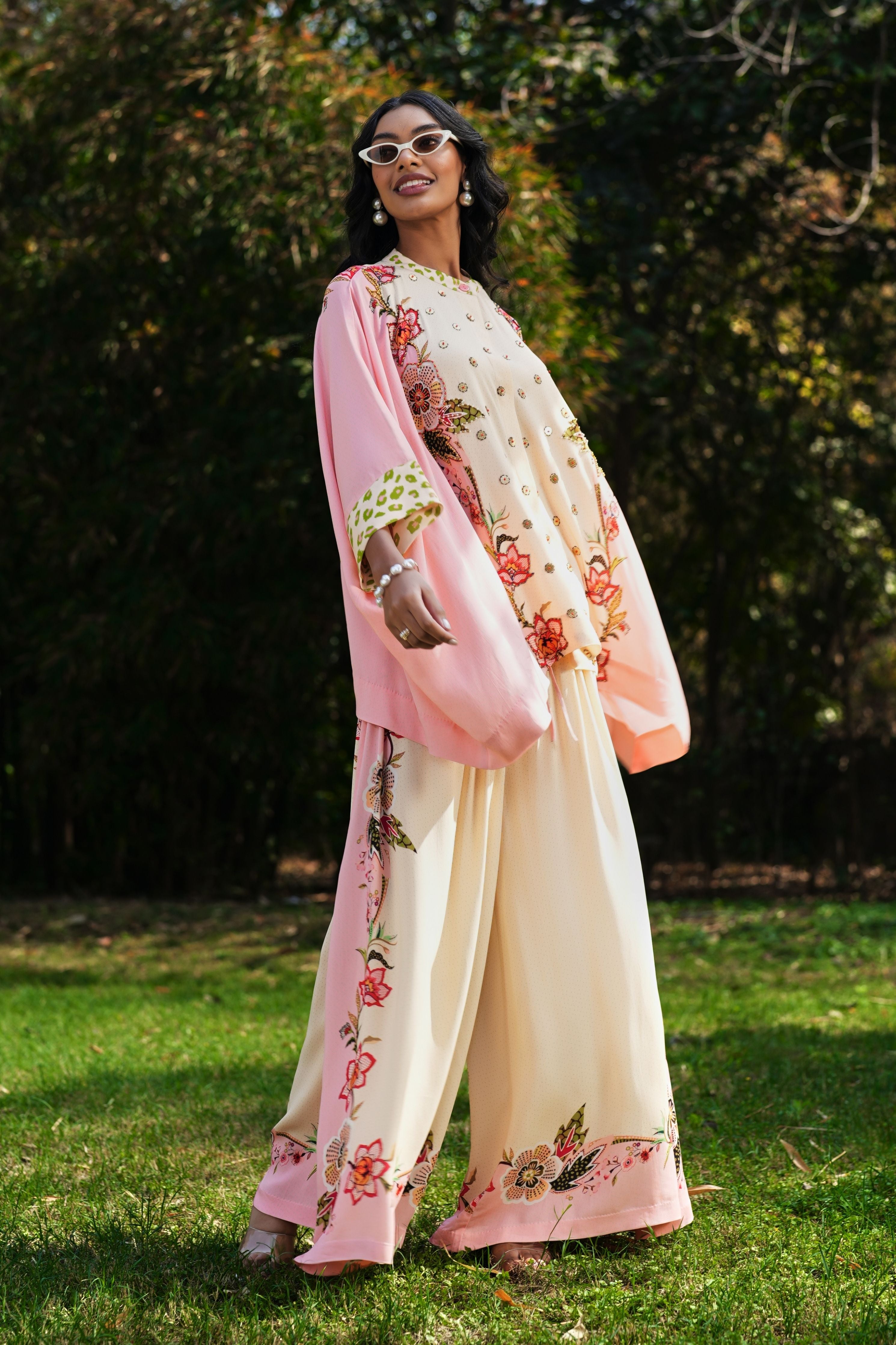 Percy Embroidered Cape with Pants