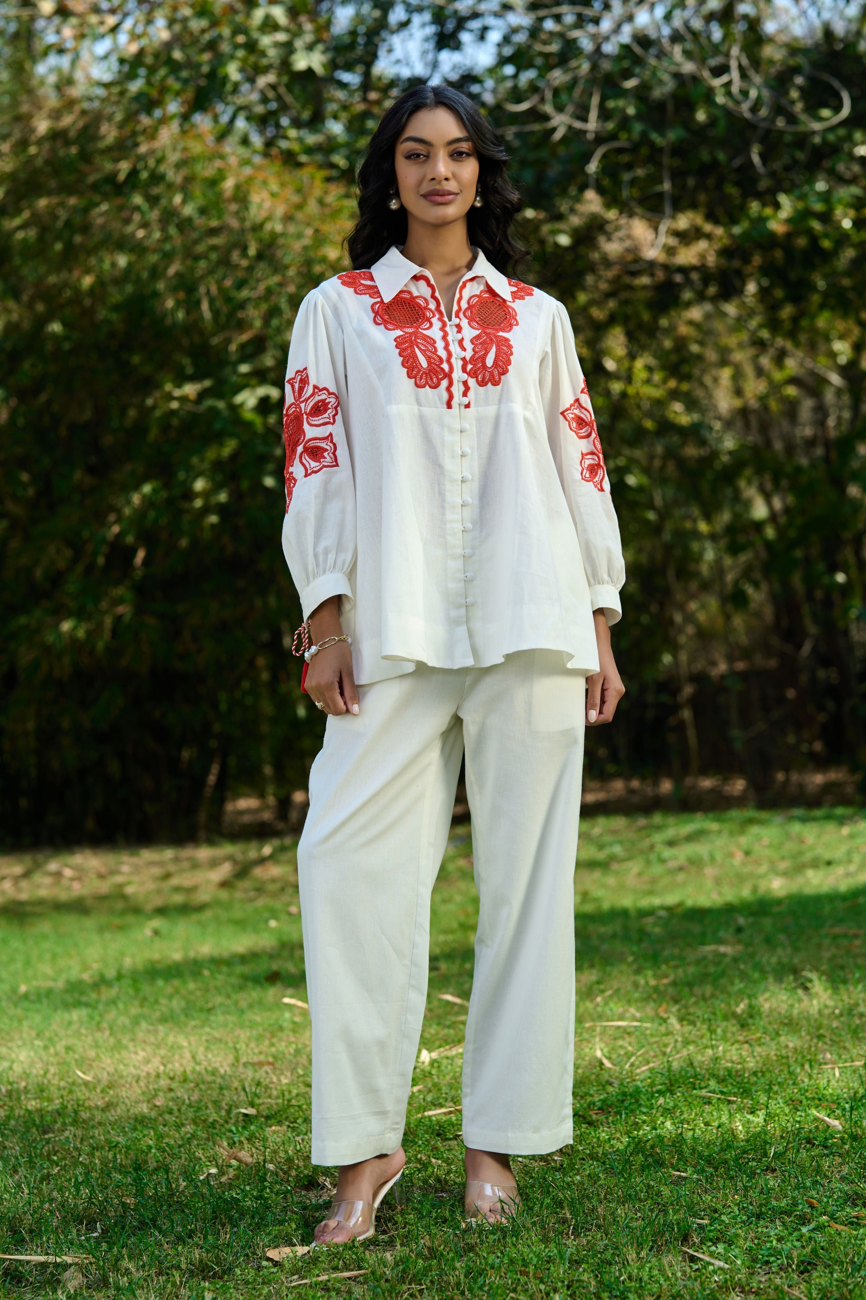 Alira Embroidered Co-Ord Set